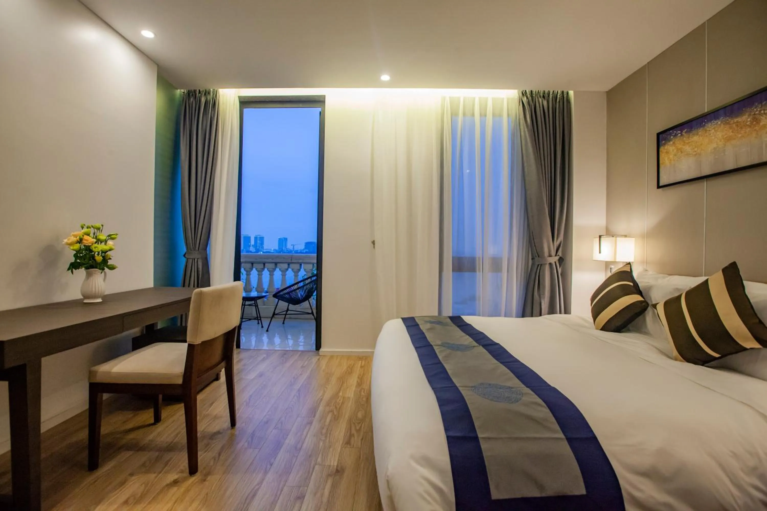 Bed in Parosand Hanoi Hotel