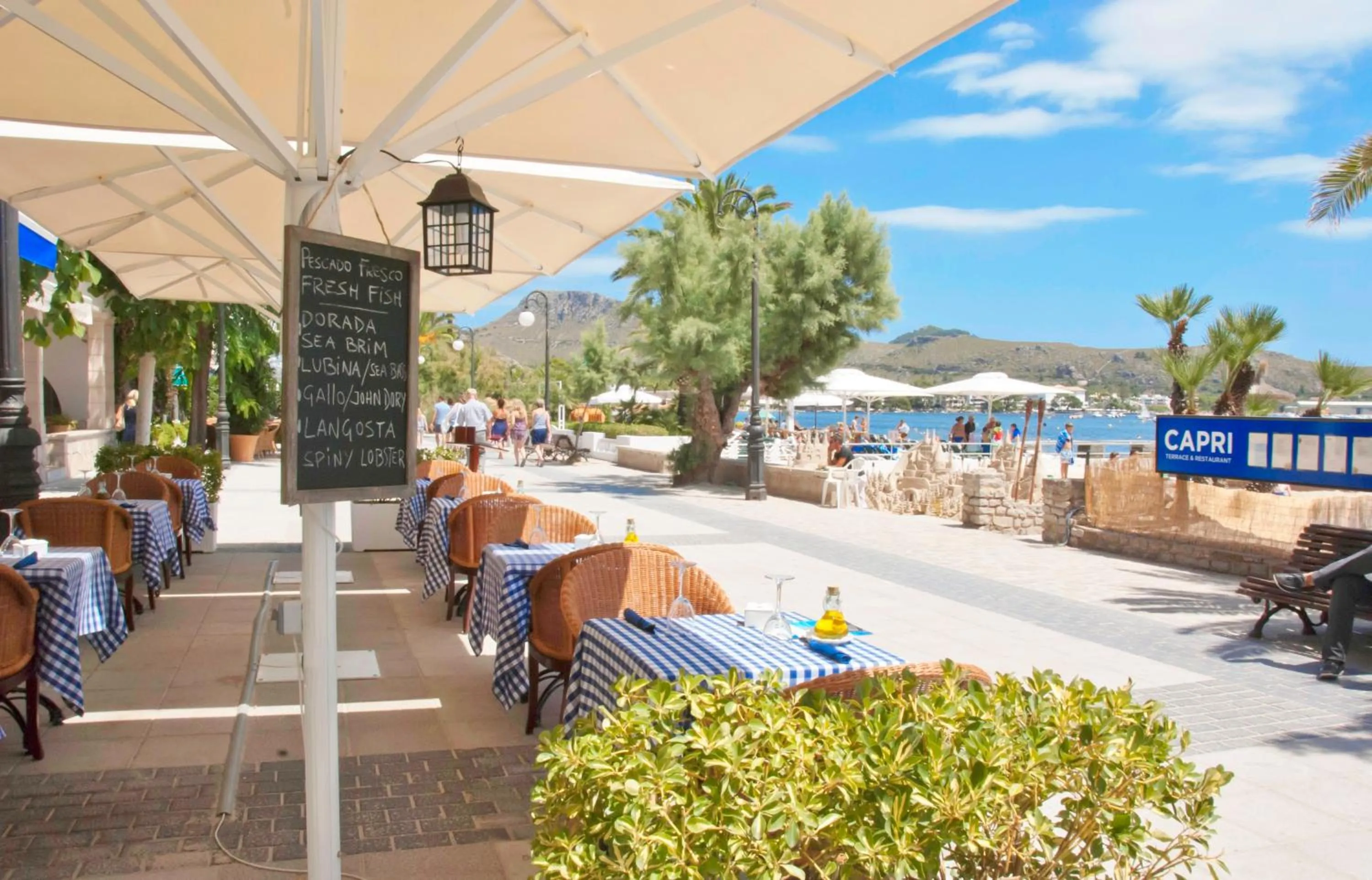 Restaurant/places to eat in Hotel Capri