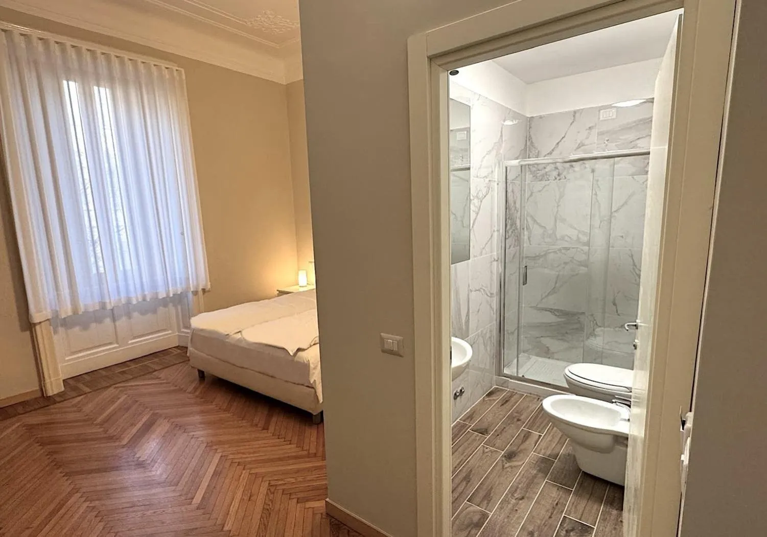 Bed in Hotel Palladio