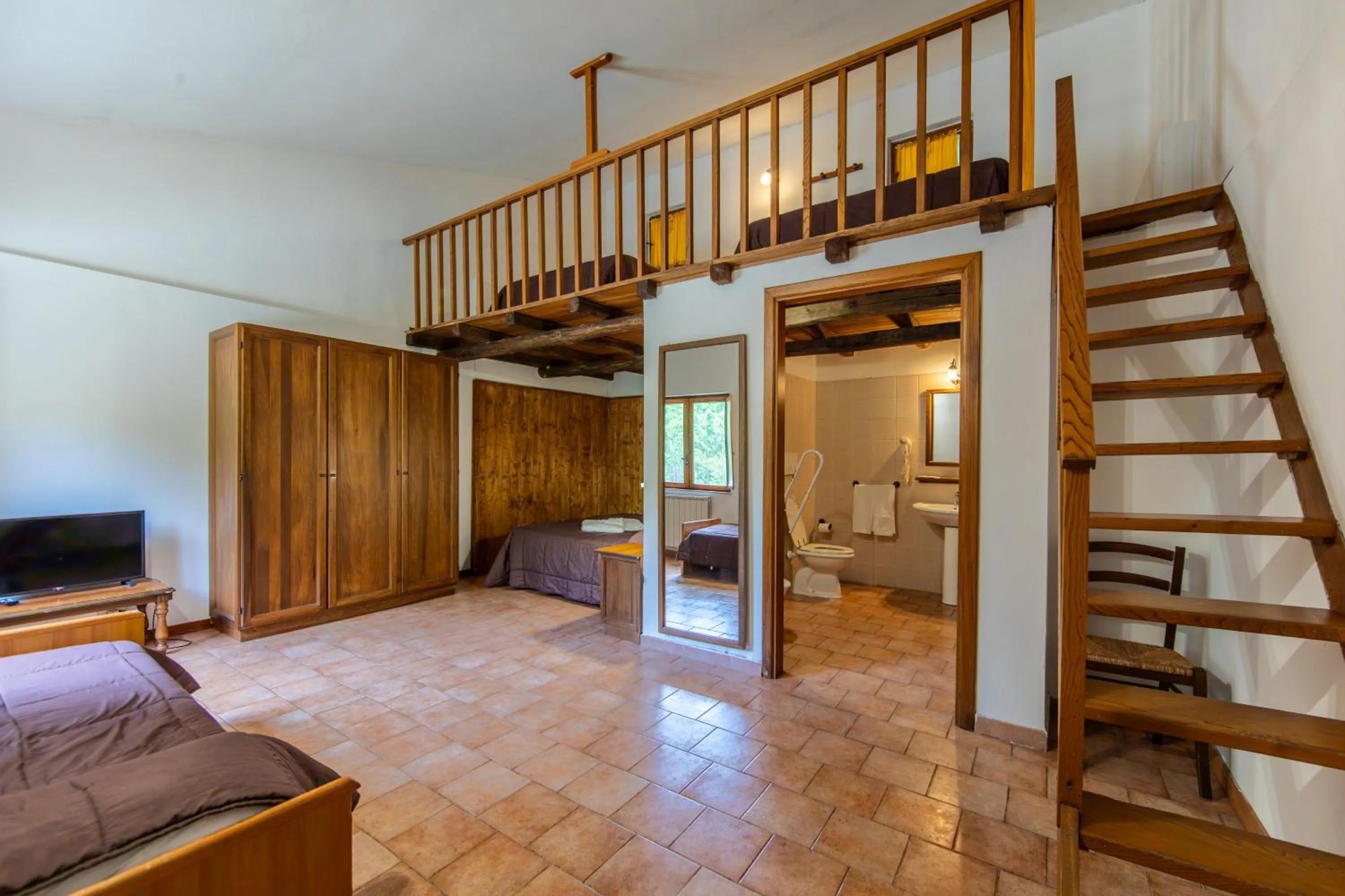 Bed in Agriturismo La Ferrera