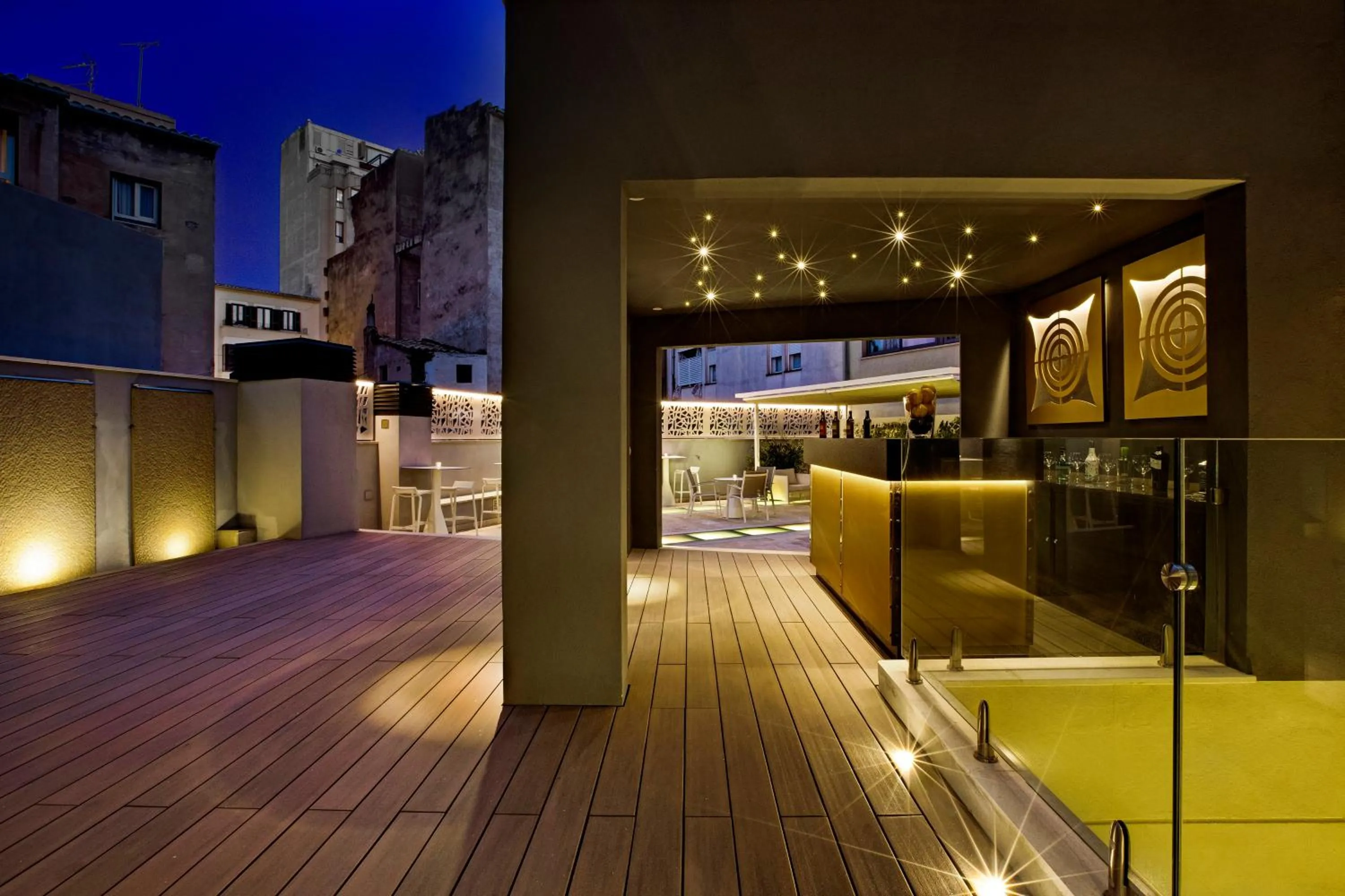 Patio in Hotel Palladium