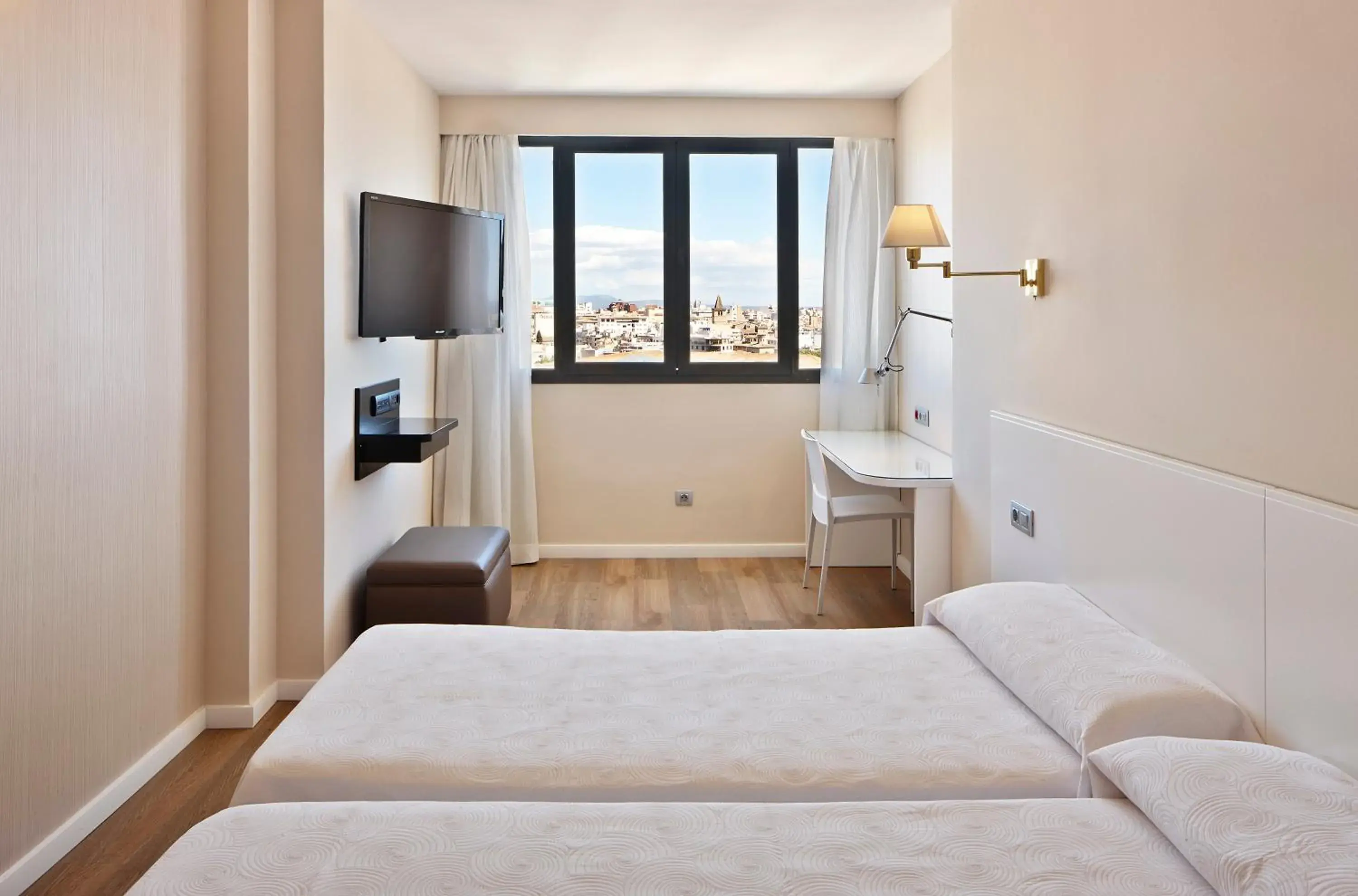 View (from property/room), Bed in Hotel Palladium View (from property/room), Bed in Hotel Palladium