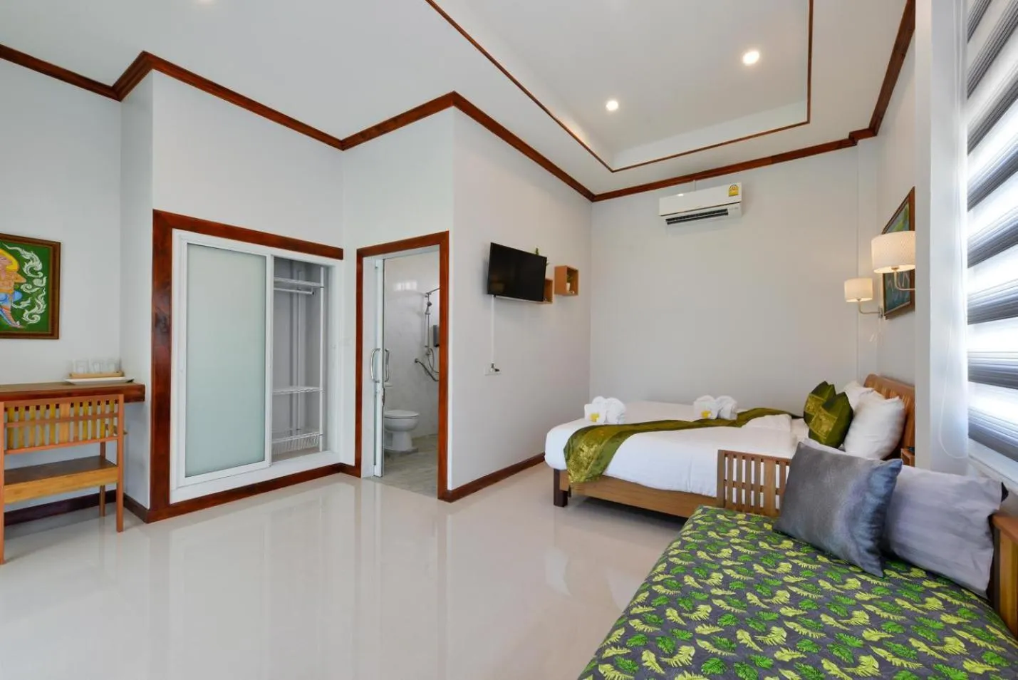 Bedroom, Bed in Chang Noi Hua Hin Pranburi fully accessible barrierefrei resort