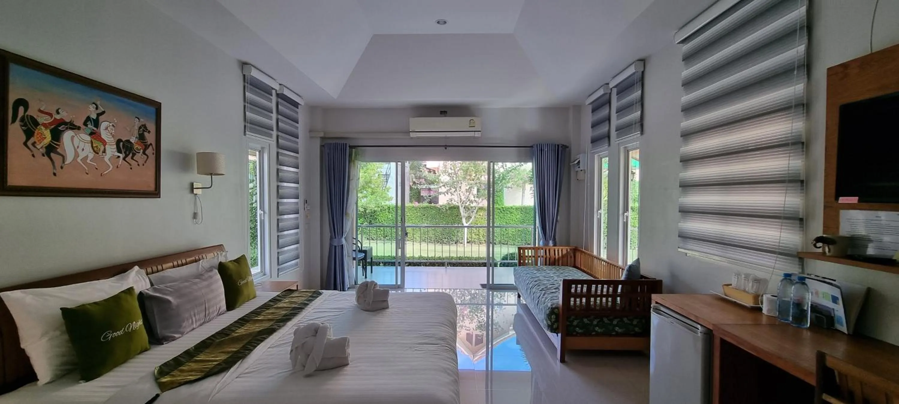 Bedroom in Chang Noi Hua Hin Pranburi fully accessible barrierefrei resort