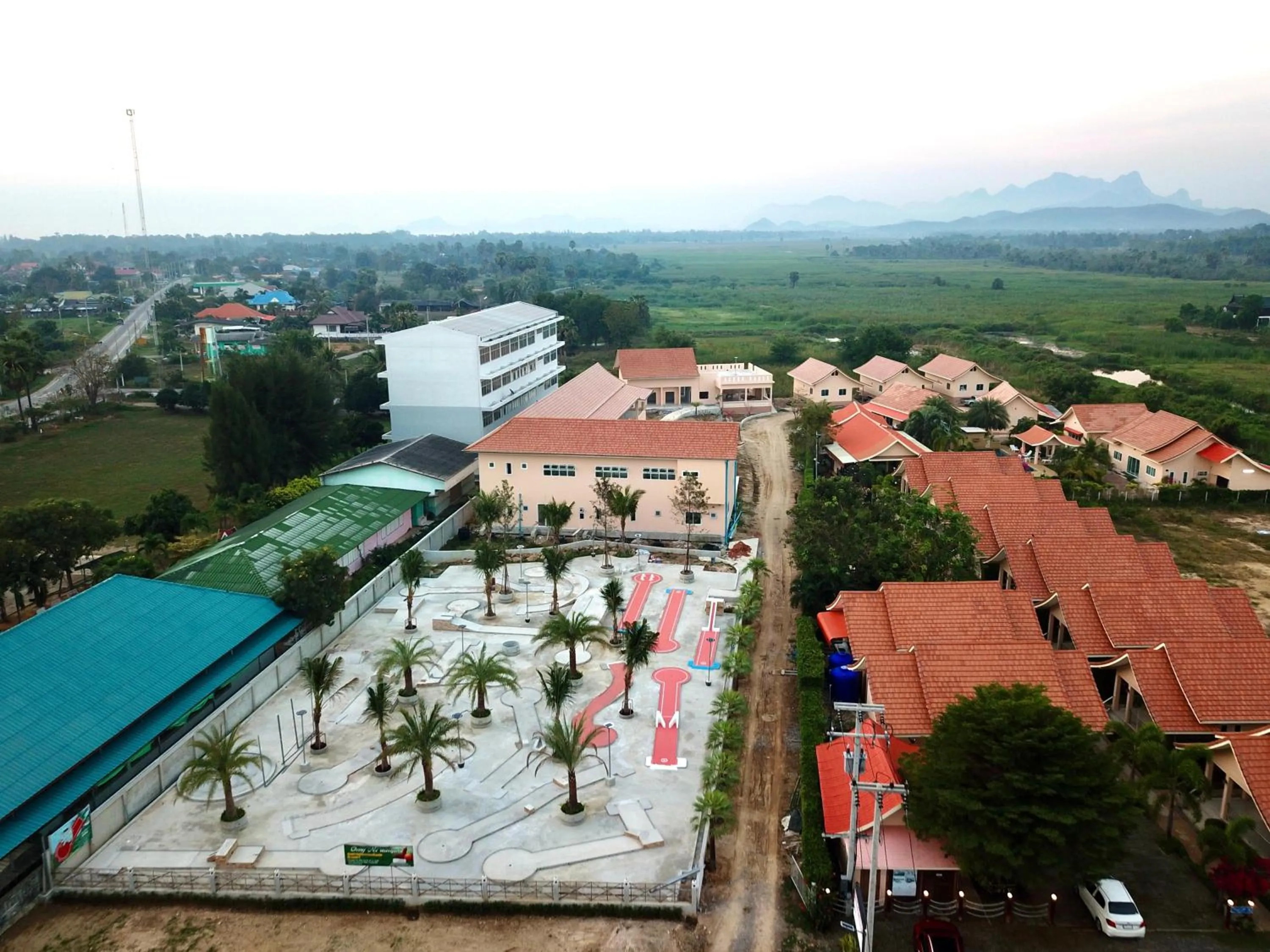 Bird's eye view in Chang Noi Hua Hin Pranburi fully accessible barrierefrei resort
