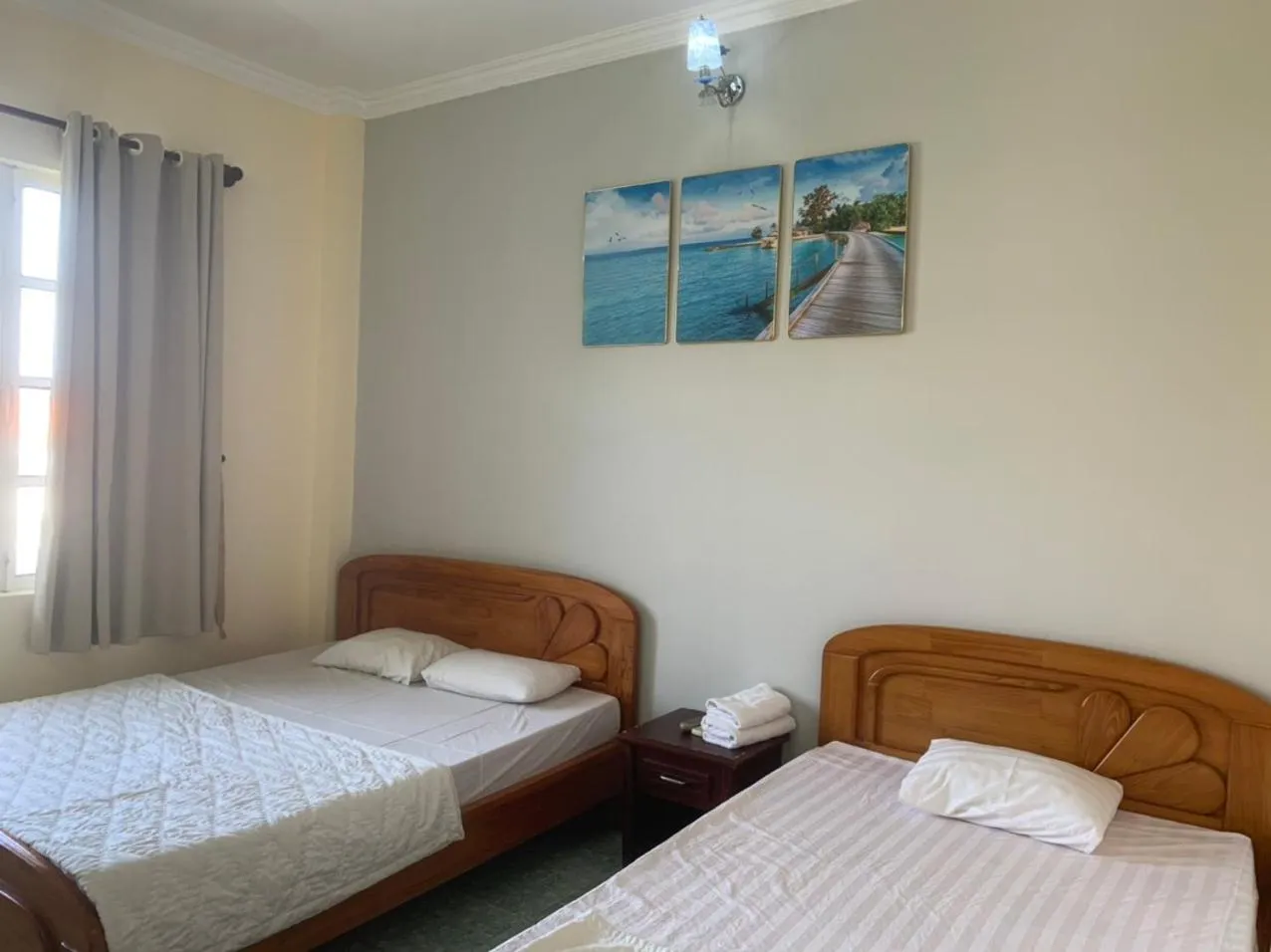 Bed in Hoang Yen Hotel