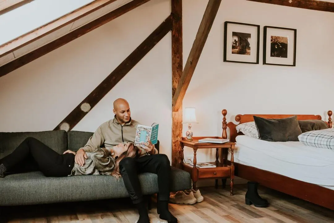 Bedroom, Bed in Høloftet bb