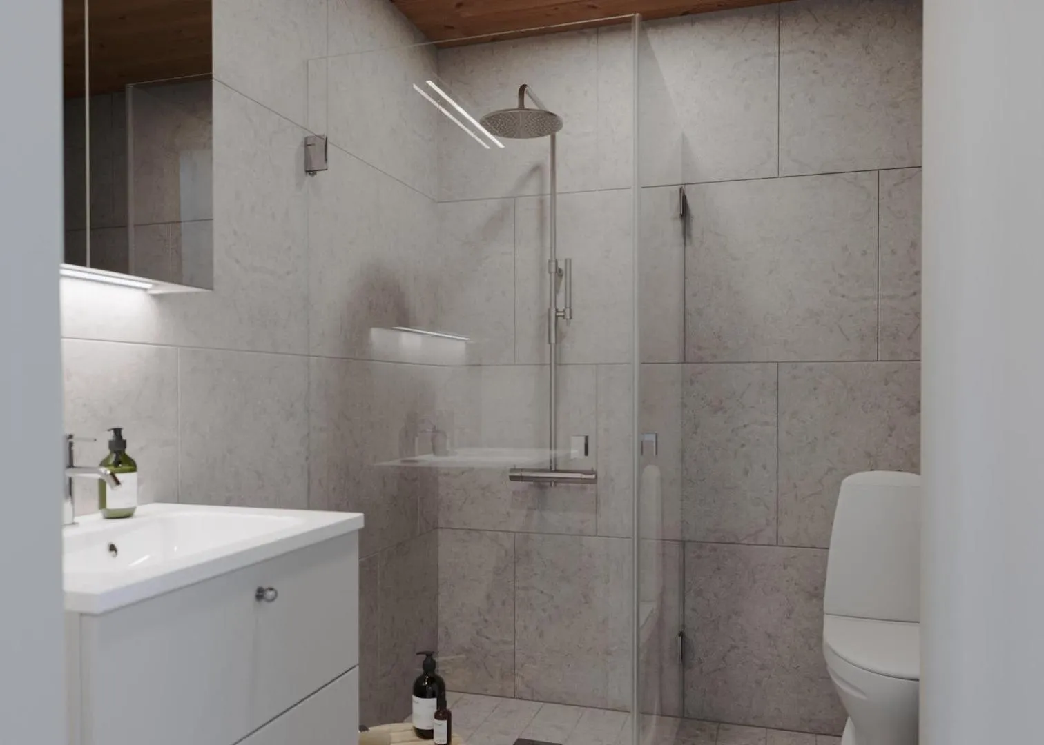 Shower in Lofsdalens Fjällhotell & Hotellbyns Lägenheter