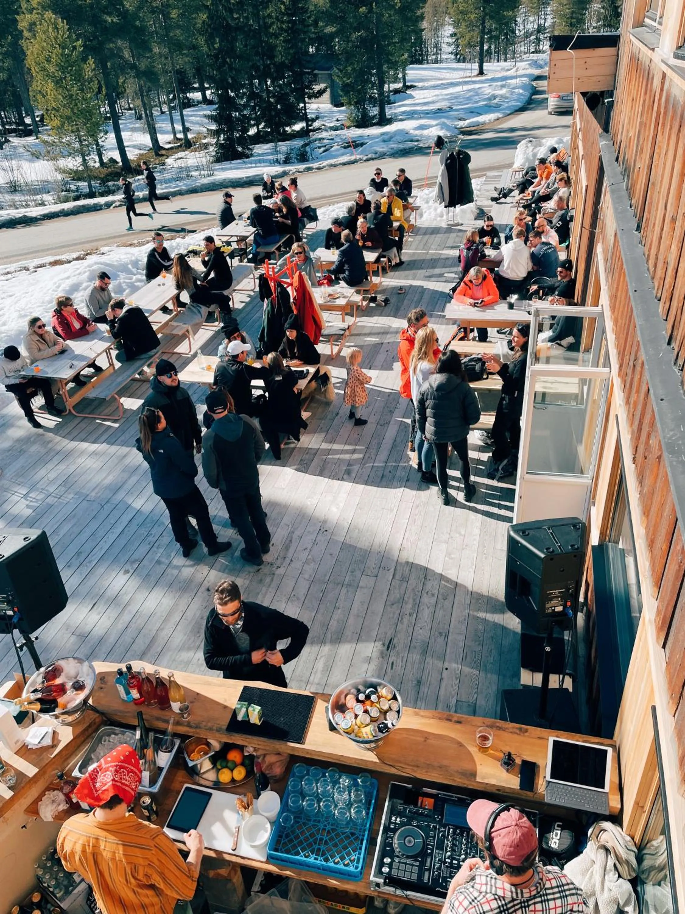 Patio in Lofsdalens Fjällhotell & Hotellbyns Lägenheter