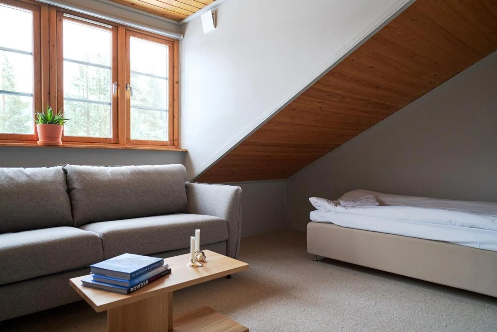 Bed in Lofsdalens Fjällhotell & Hotellbyns Lägenheter