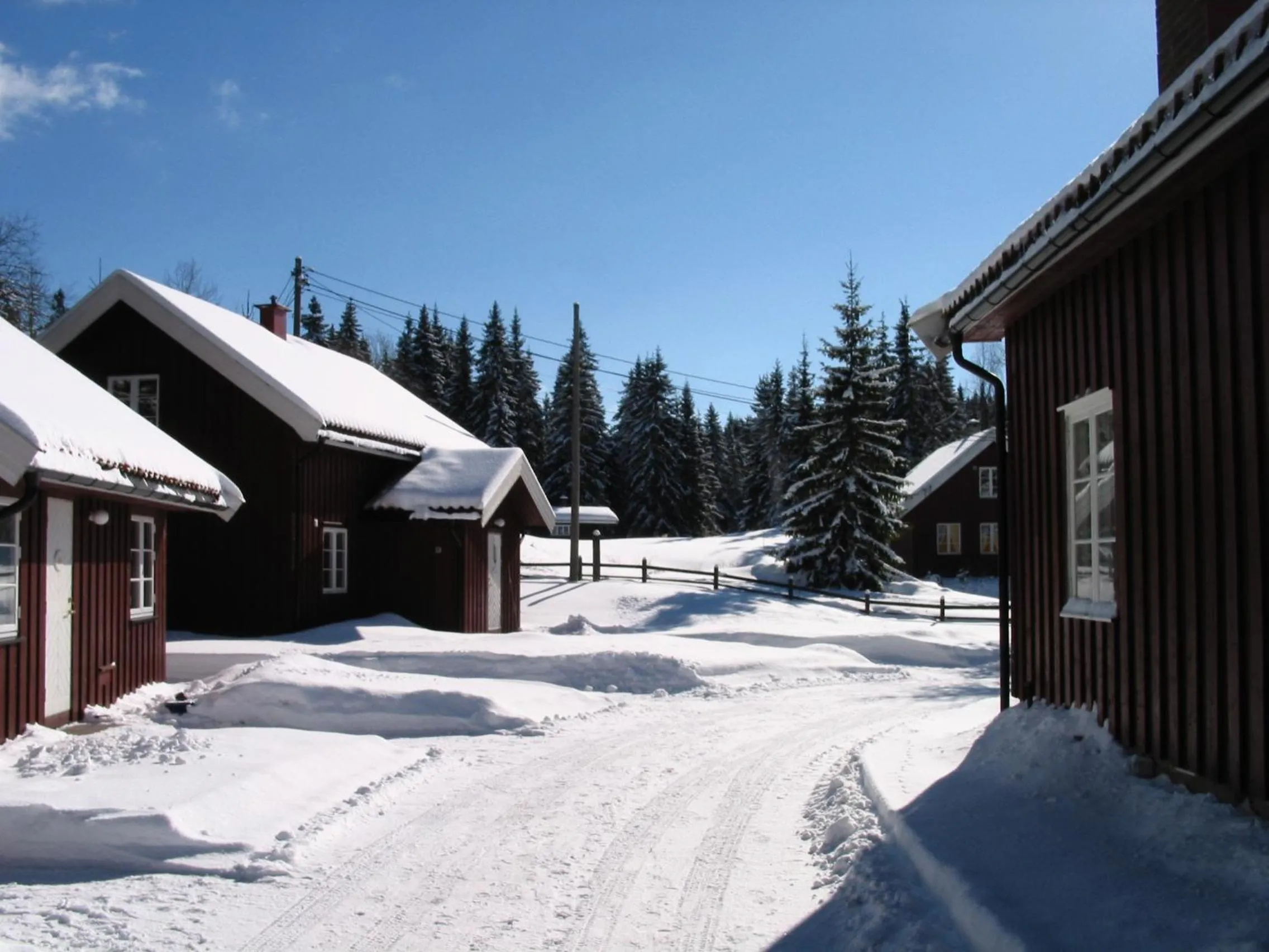 Winter in Kleivstua Hotel near Krokskogen