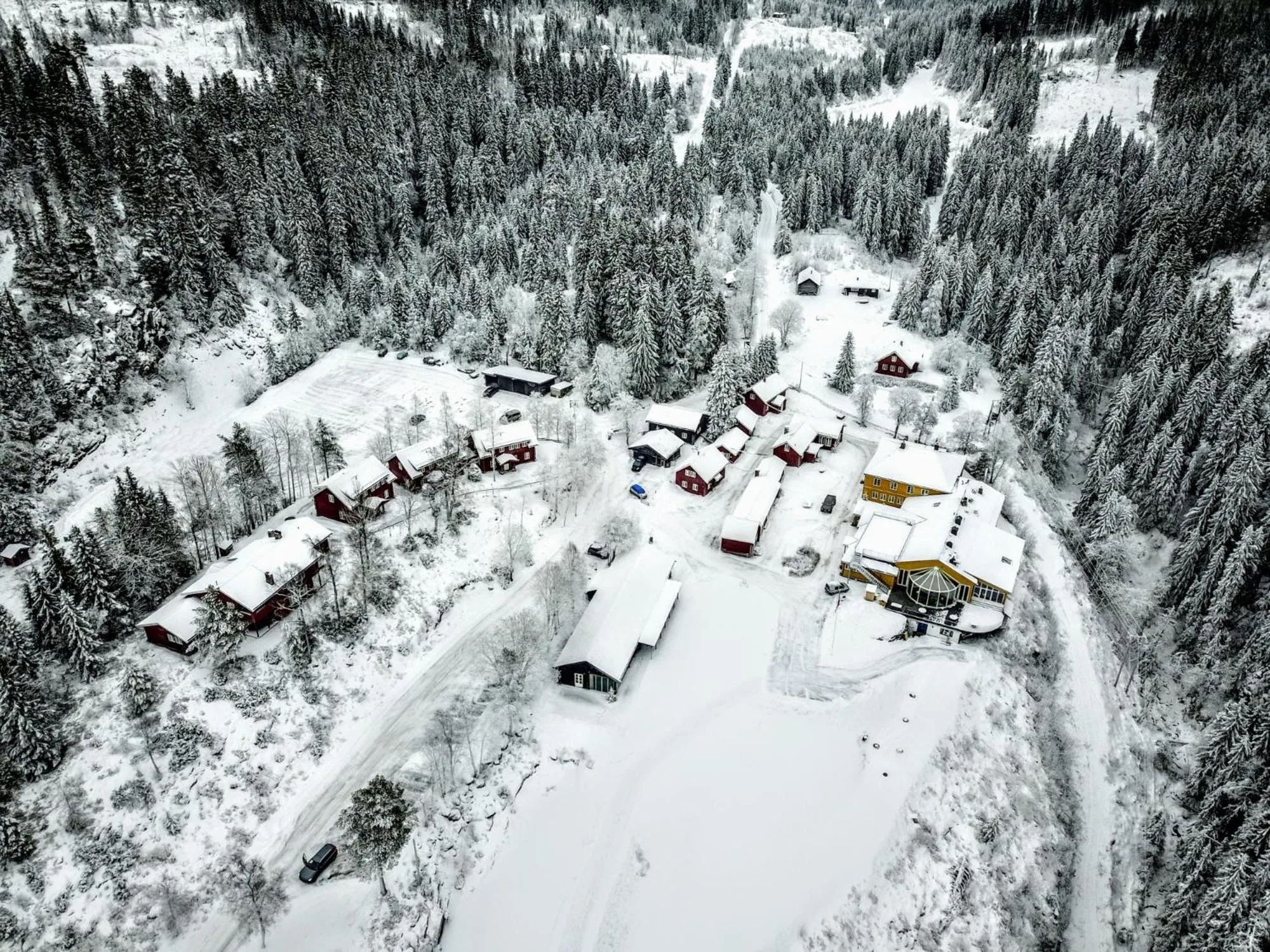 Bird's eye view in Kleivstua Hotel near Krokskogen
