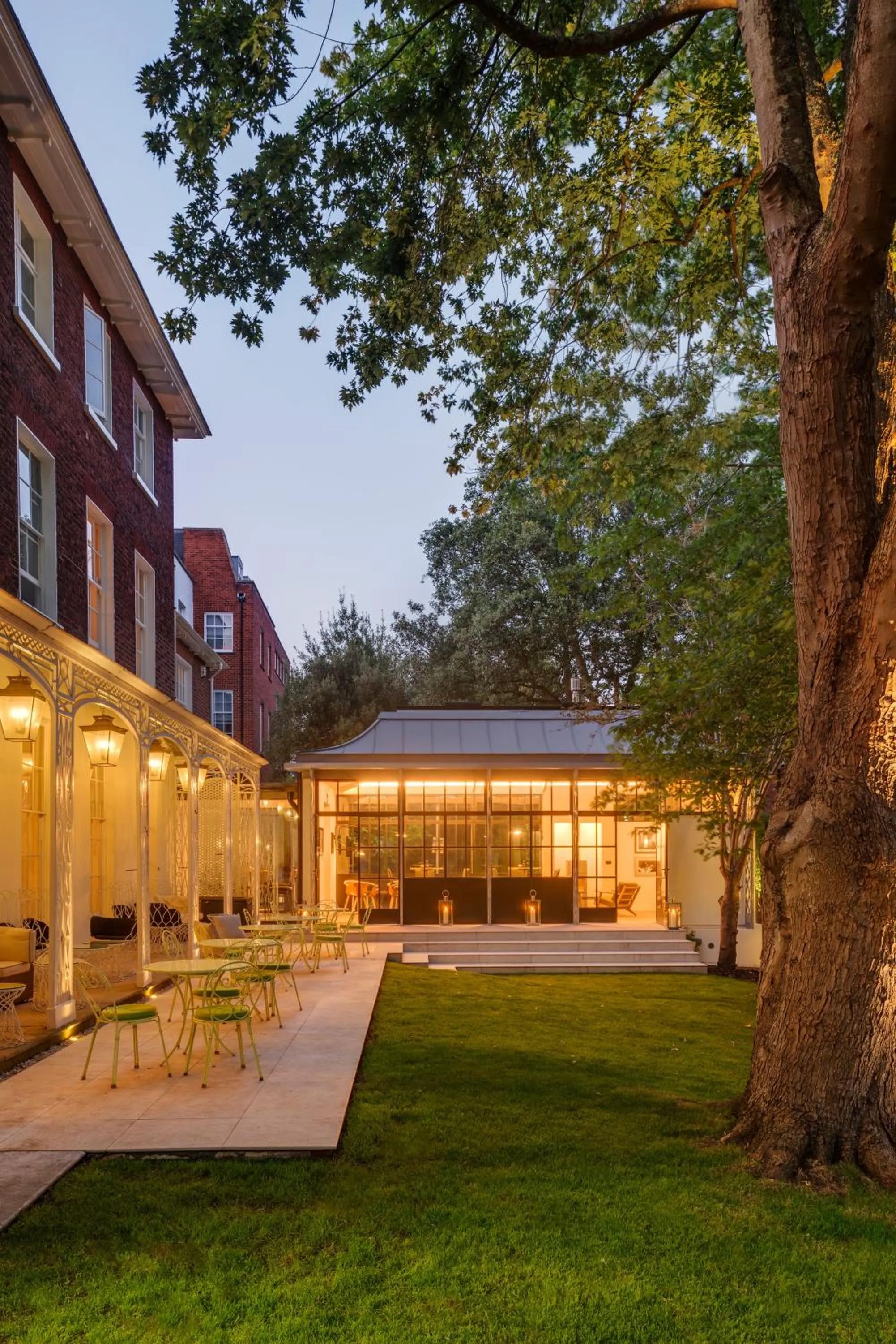 Patio in Southernhay House Hotel