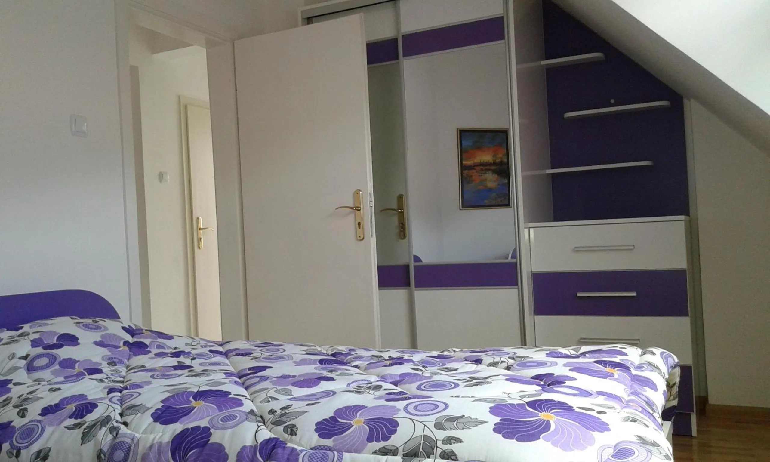 Bedroom, Bed in Apartment Sagittarius