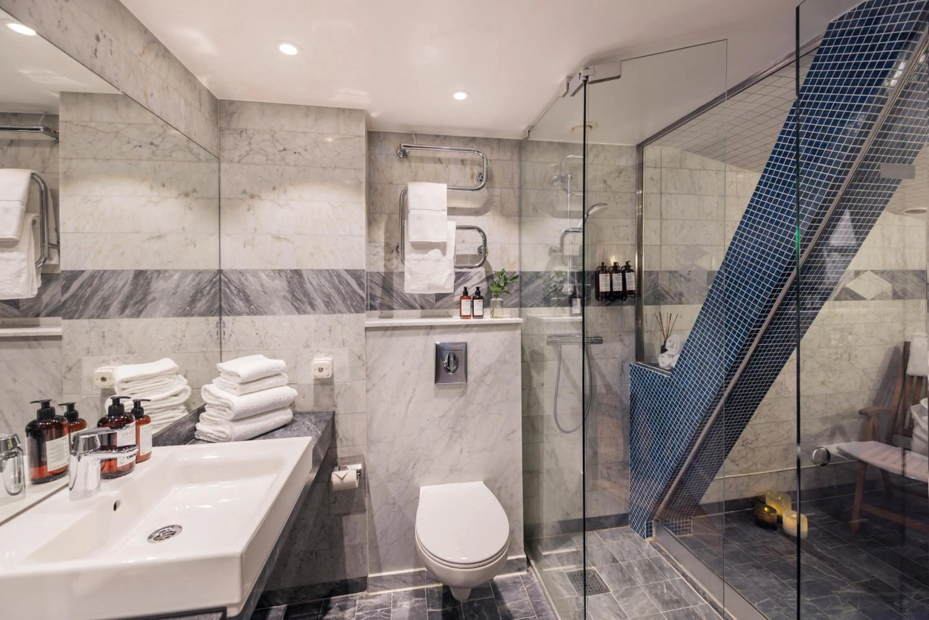 Steam room in Hotel Hasselbacken