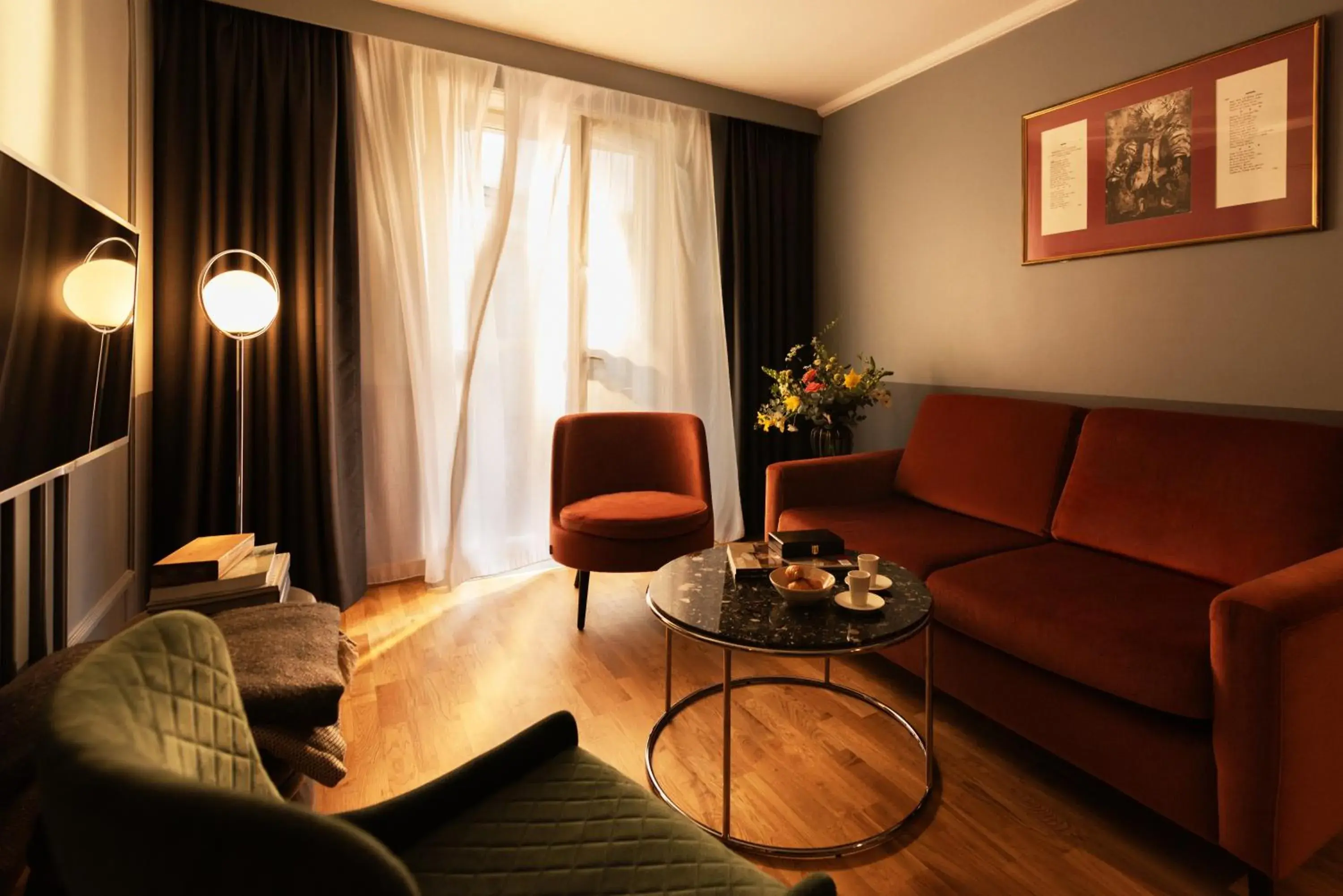 Living room in Hotel Hasselbacken Living room in Hotel Hasselbacken