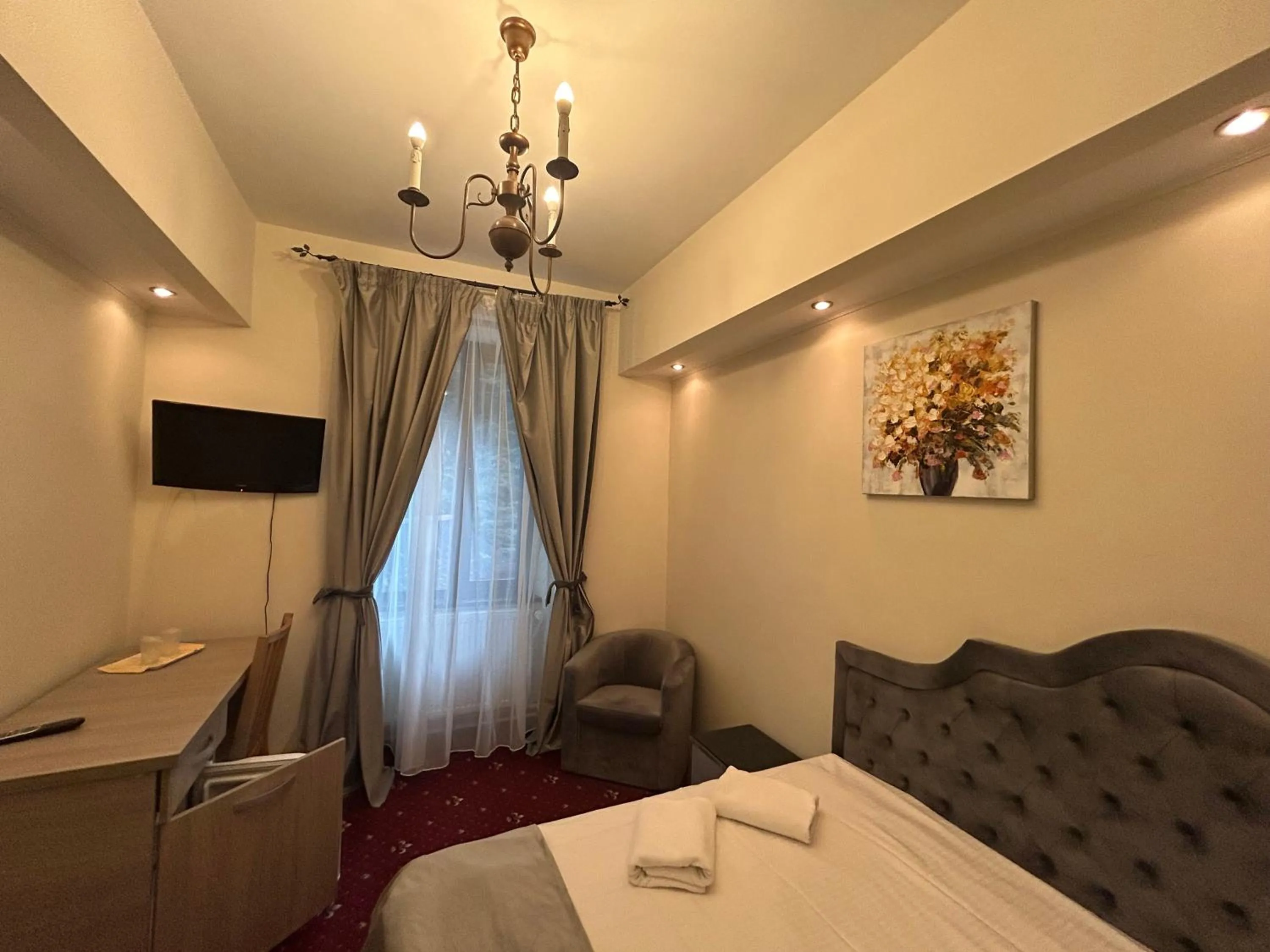 Bed in Hotel Stavilar