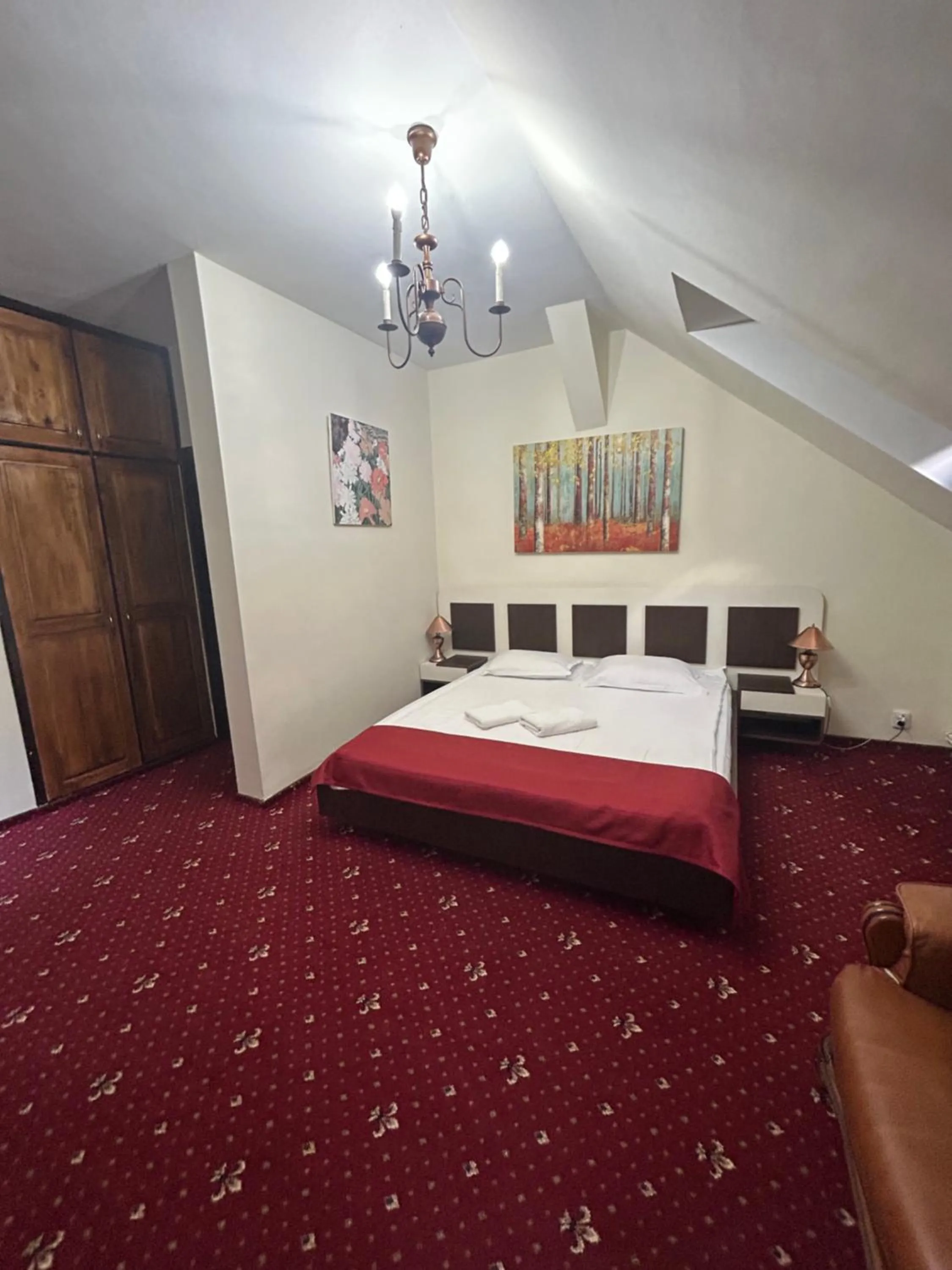 Bed in Hotel Stavilar