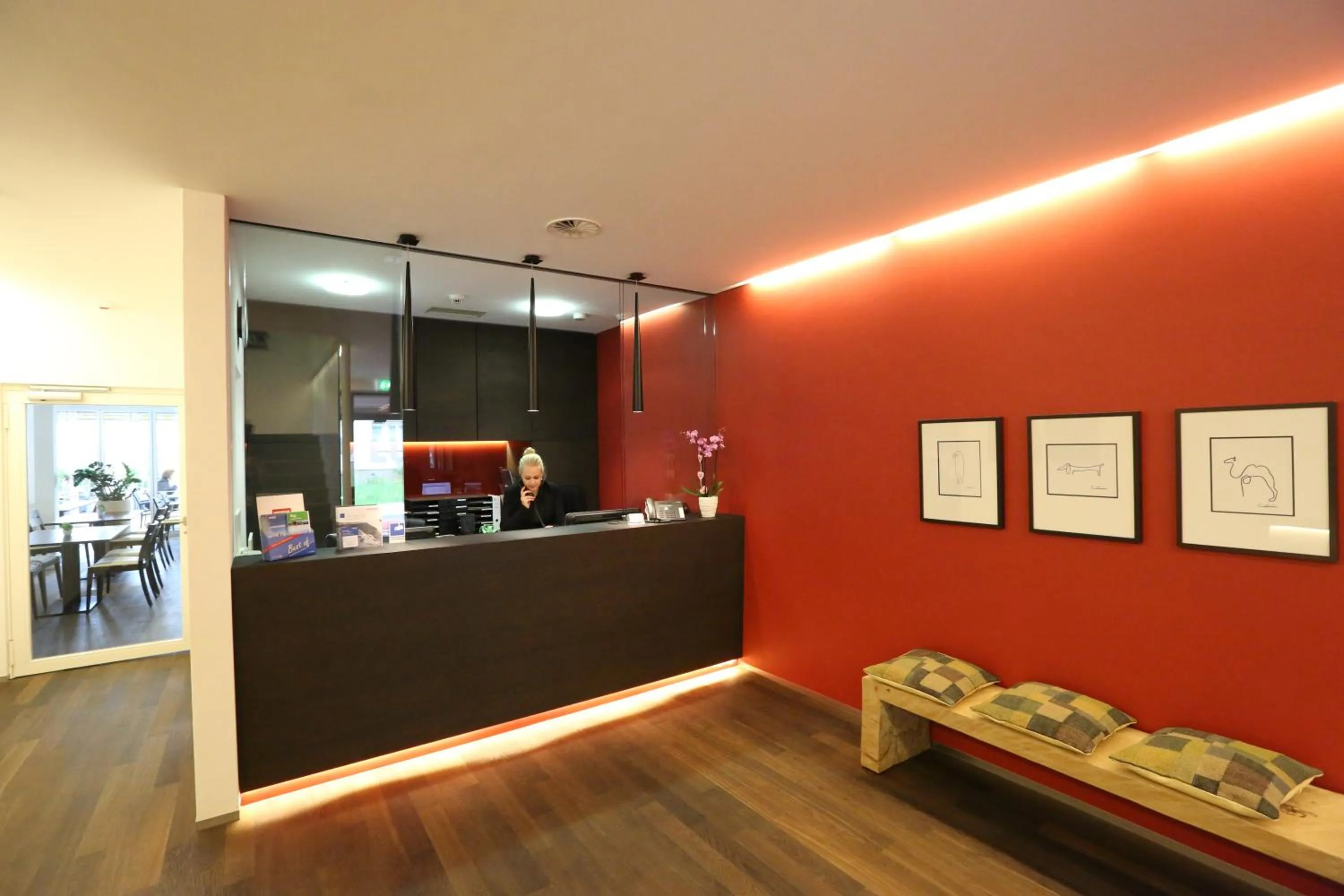 Lobby or reception in Businesshotel Lux