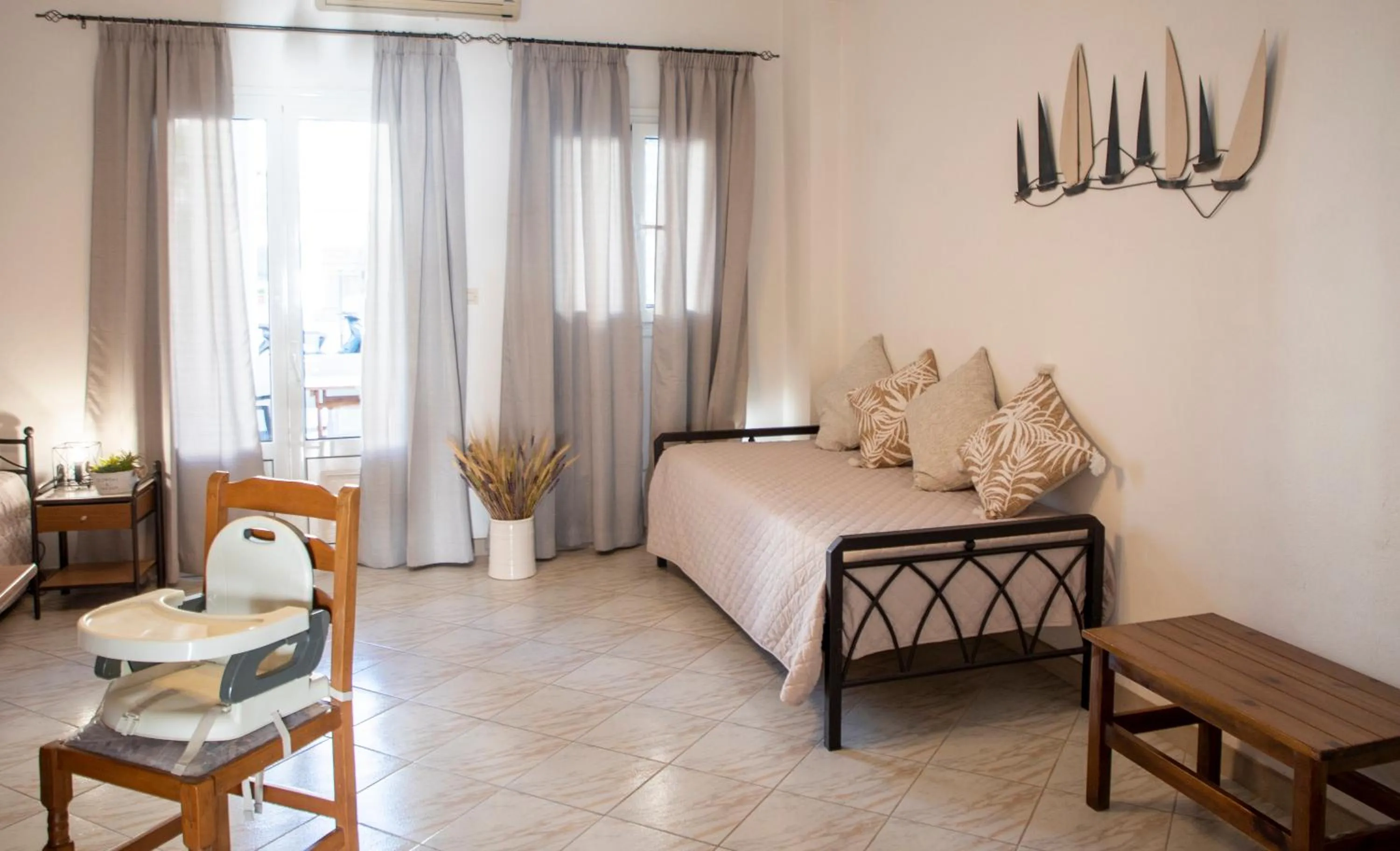 Bed in Sunrise Studios