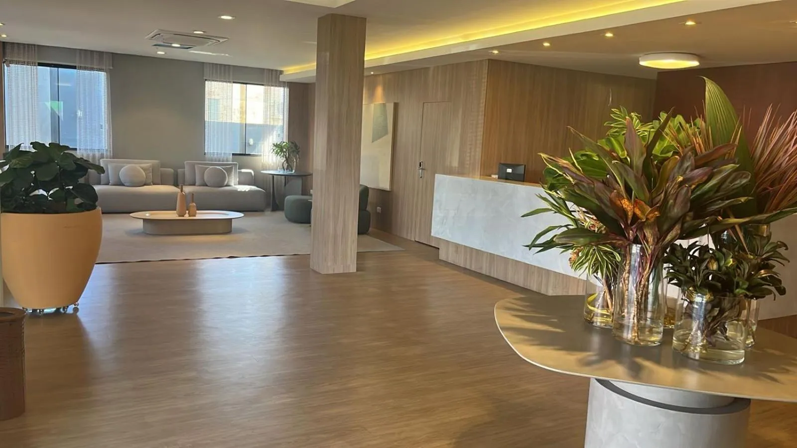 Lobby or reception in JR Hotel Marilia