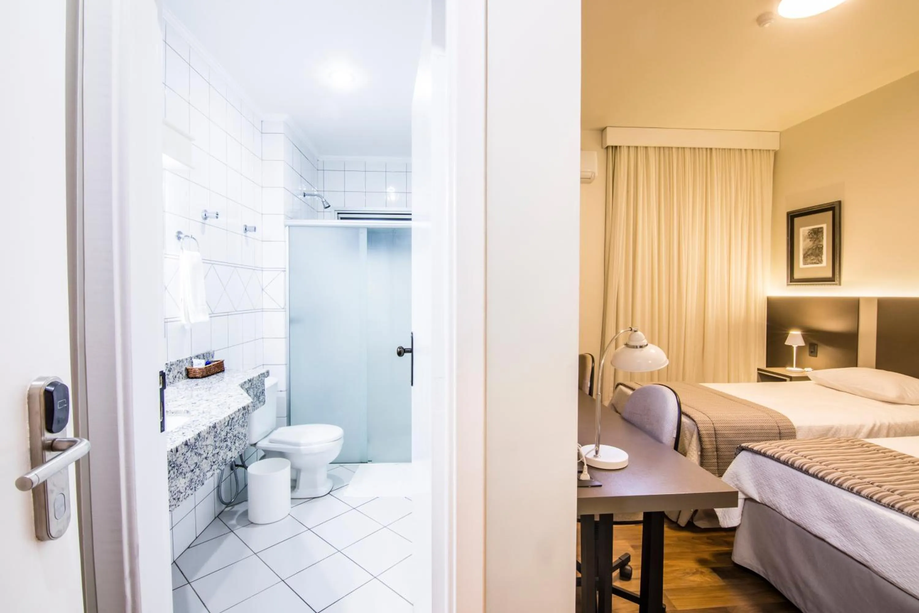 Photo of the whole room, Bed in JR Hotel Marilia