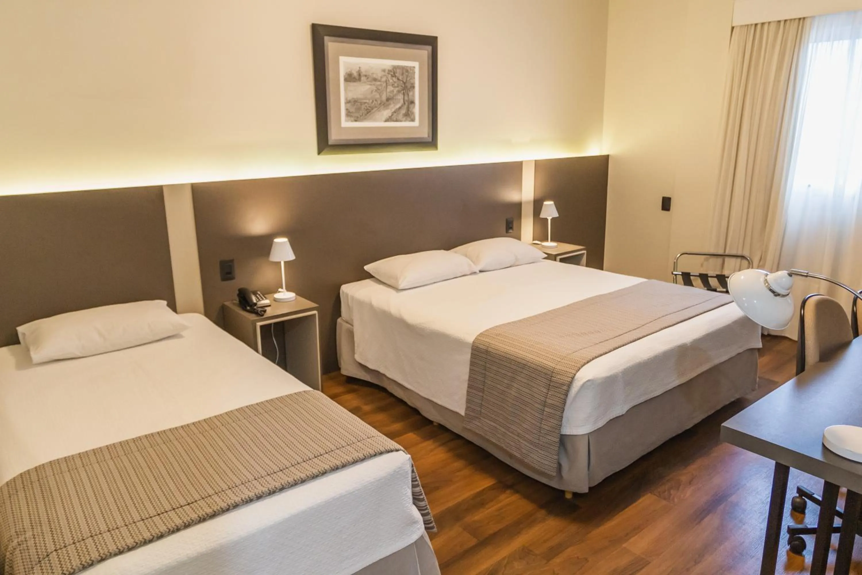 Photo of the whole room, Bed in JR Hotel Marilia