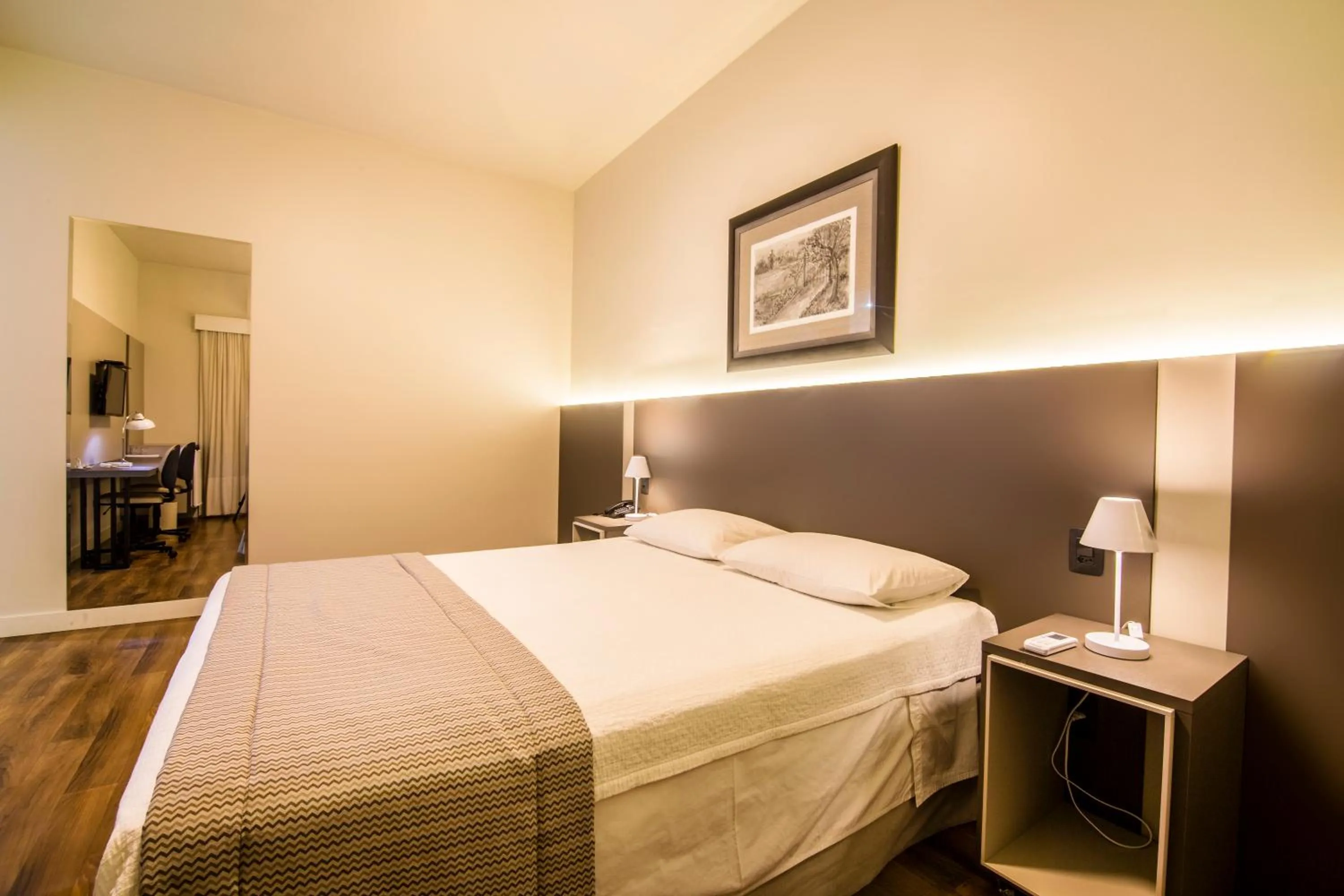 Photo of the whole room, Bed in JR Hotel Marilia