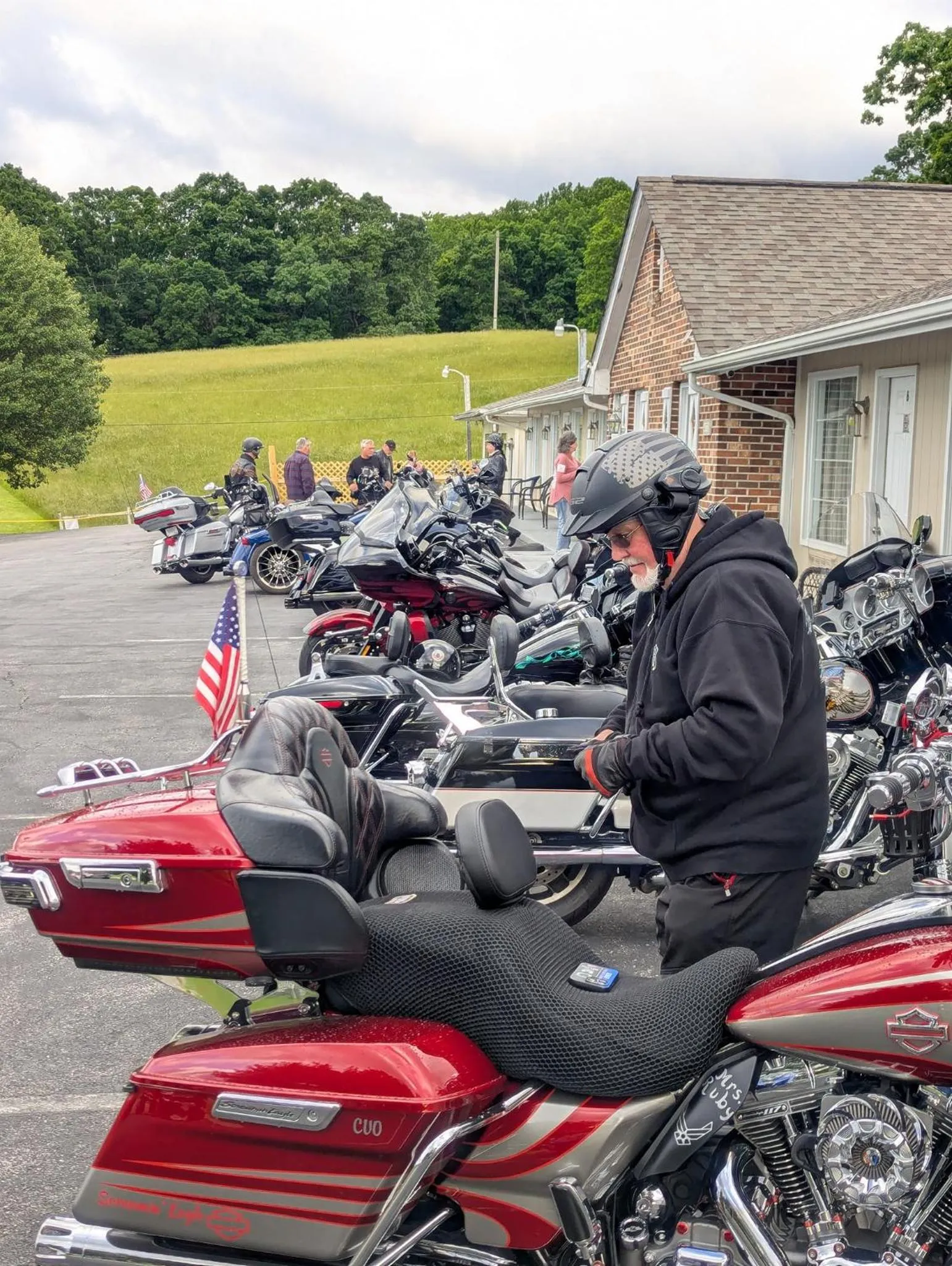 group of guests in Fox Mountain Inn