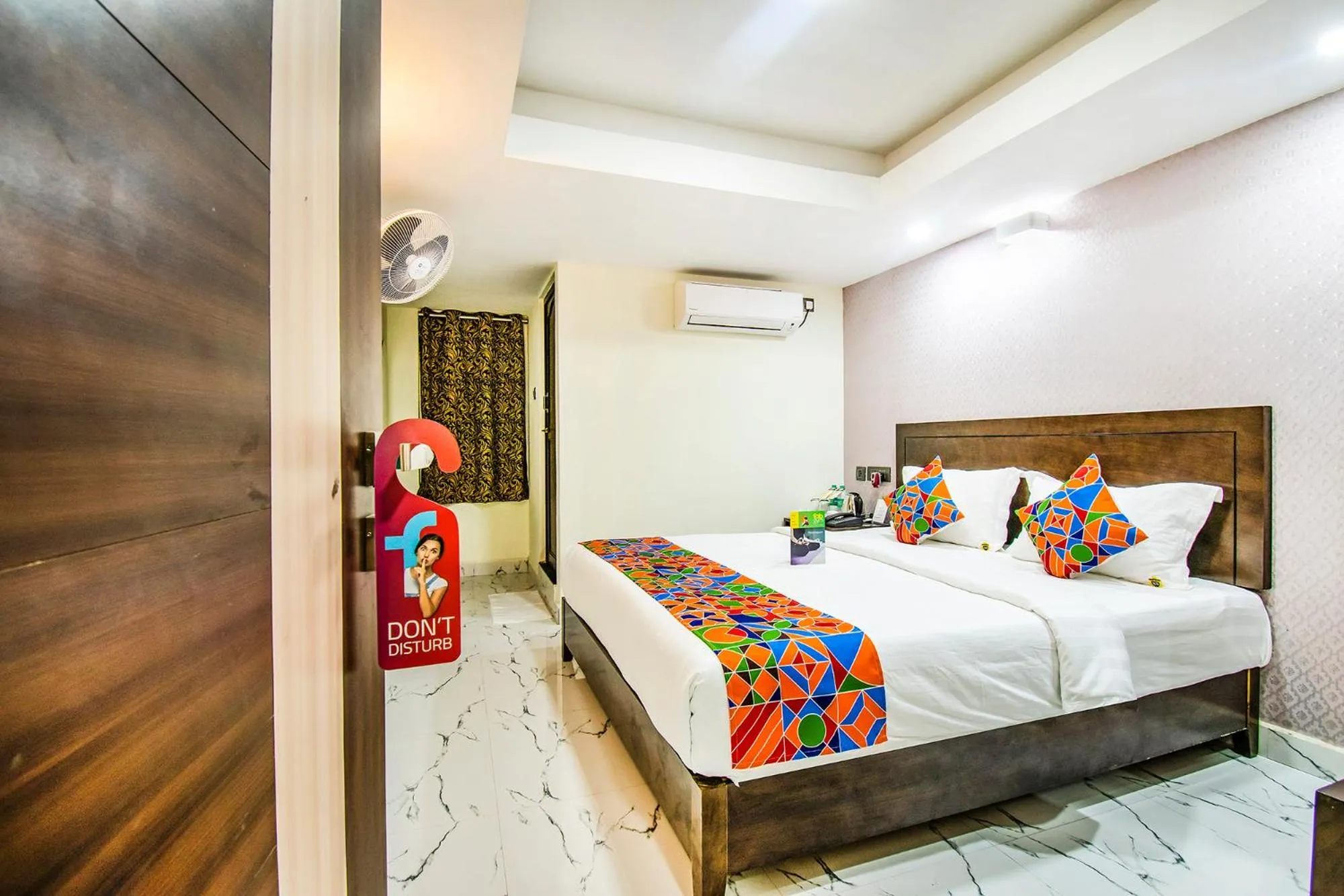 Bed in FabHotel Prince Park - Nr Sajra Fort