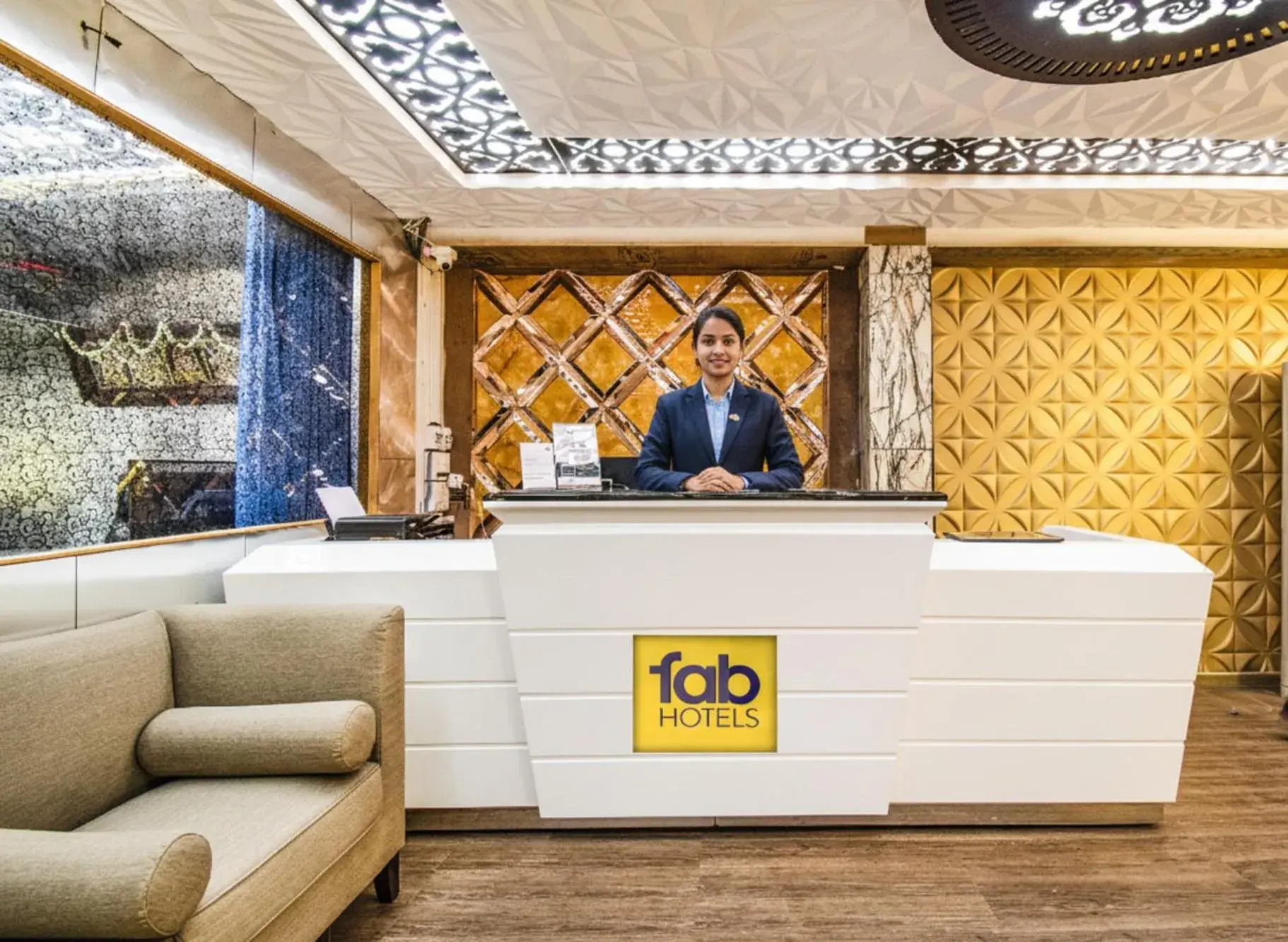 Lobby or reception in FabHotel Prince Park - Nr Sajra Fort Lobby or reception in FabHotel Prince Park - Nr Sajra Fort