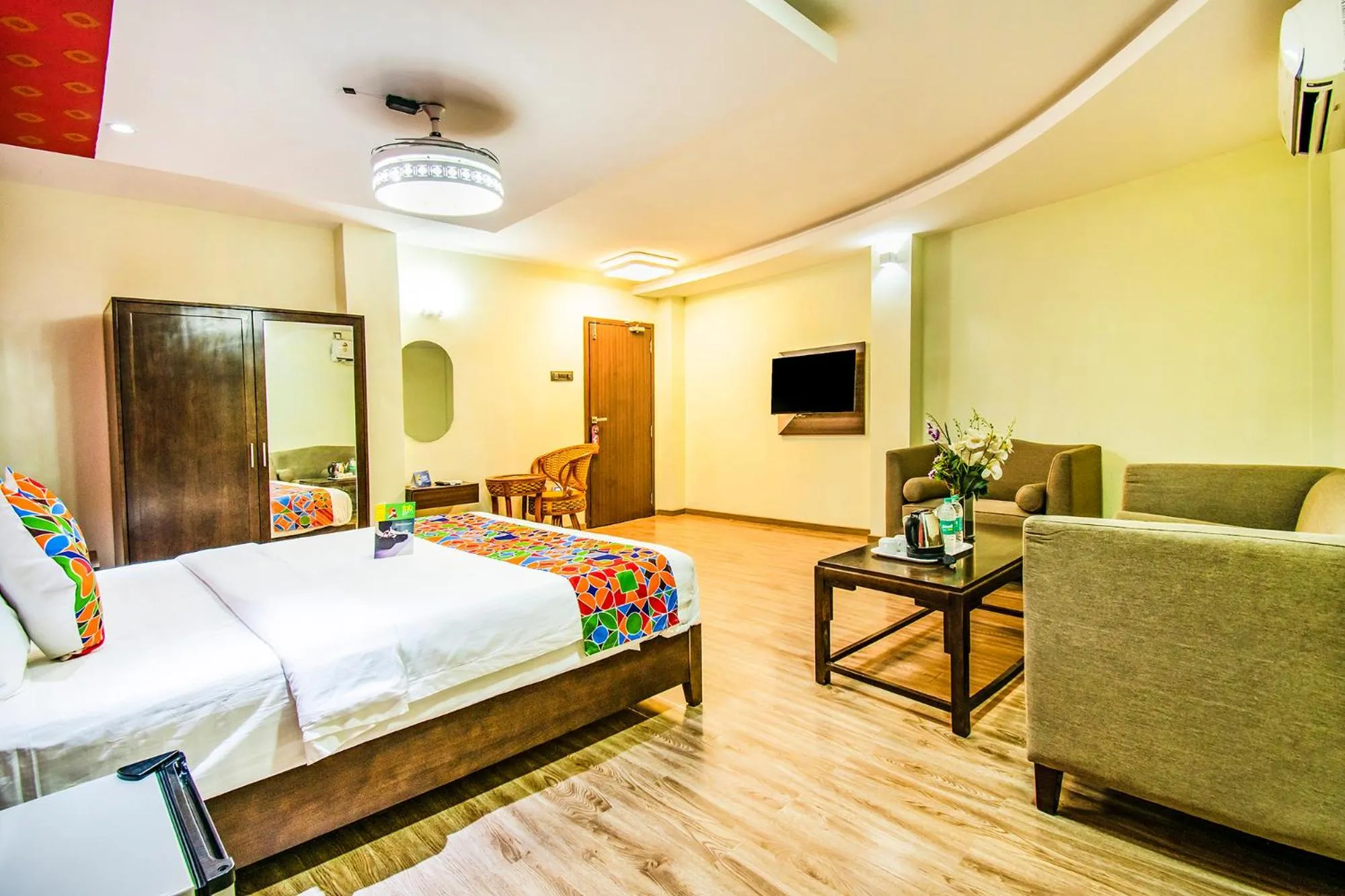 Bed in FabHotel Prince Park - Nr Sajra Fort