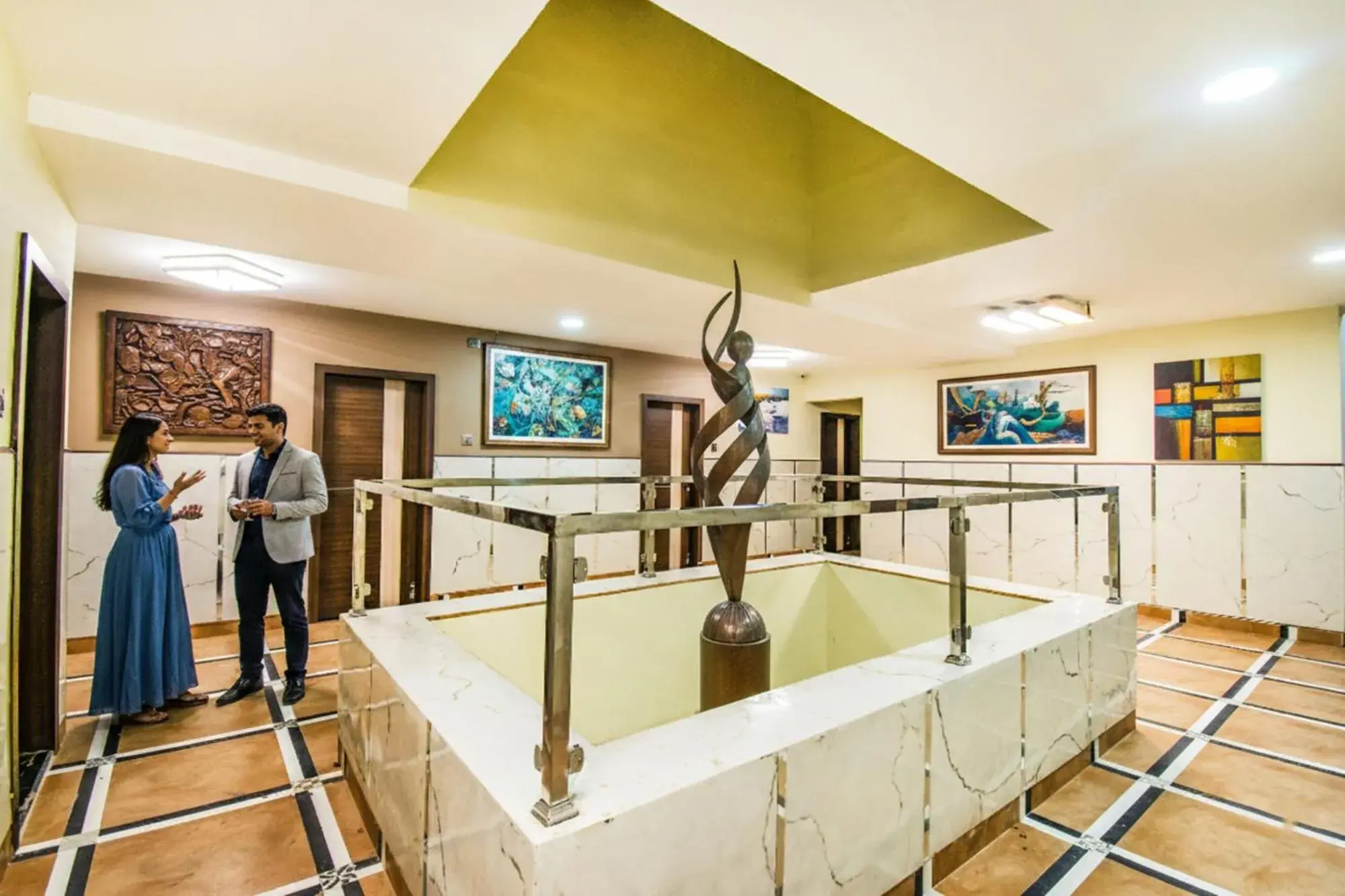 Lobby or reception in FabHotel Prince Park - Nr Sajra Fort Lobby or reception in FabHotel Prince Park - Nr Sajra Fort