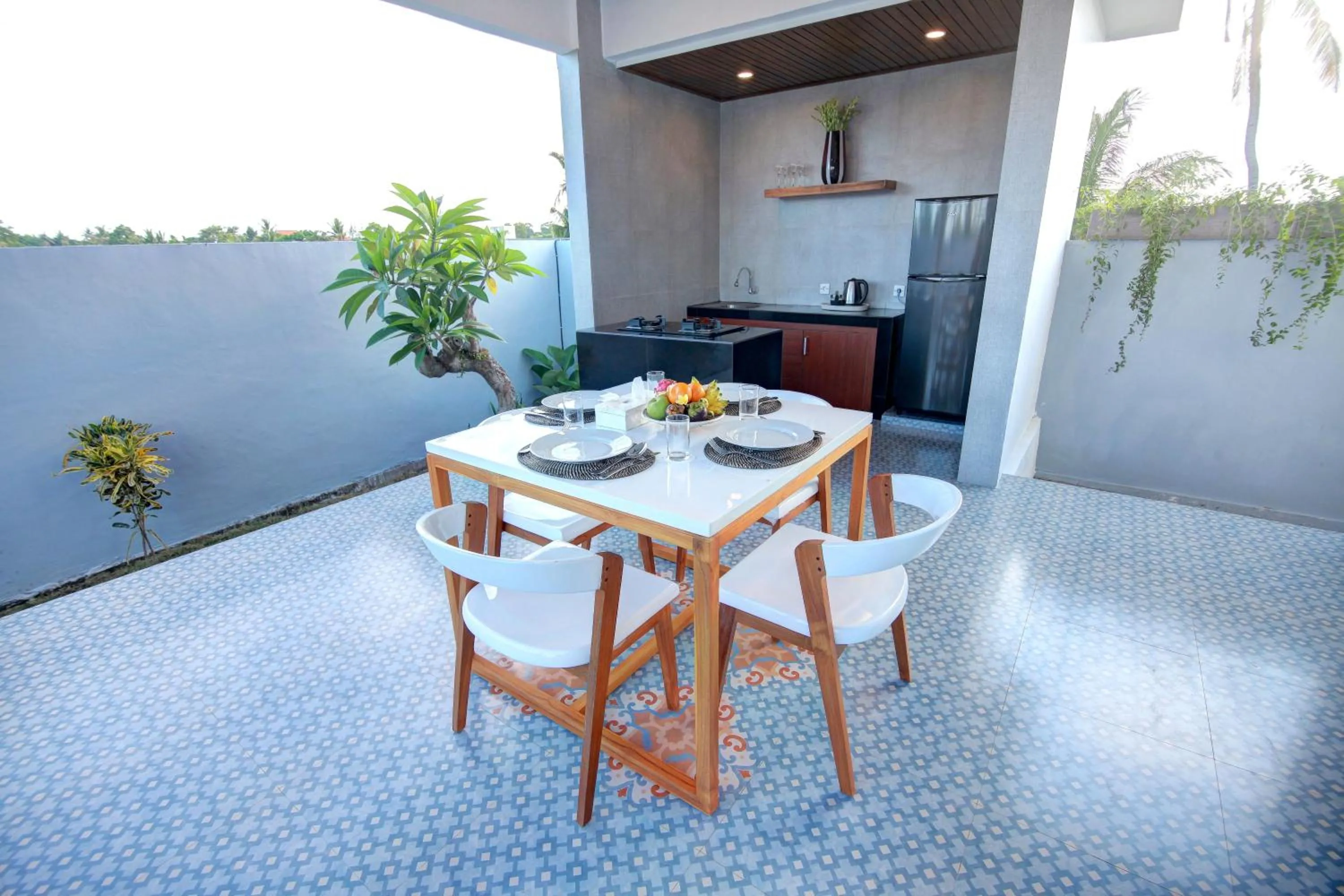Dining area in Prawiba Villa