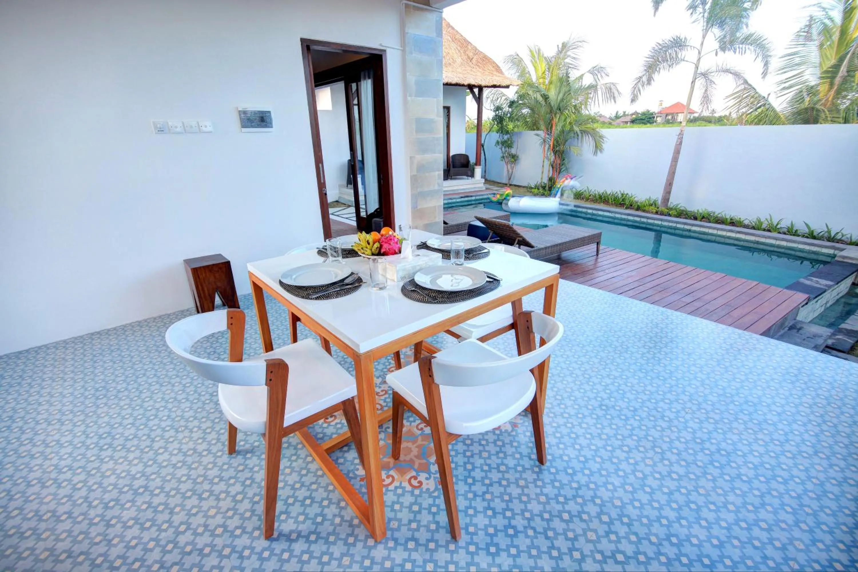 Dining area in Prawiba Villa
