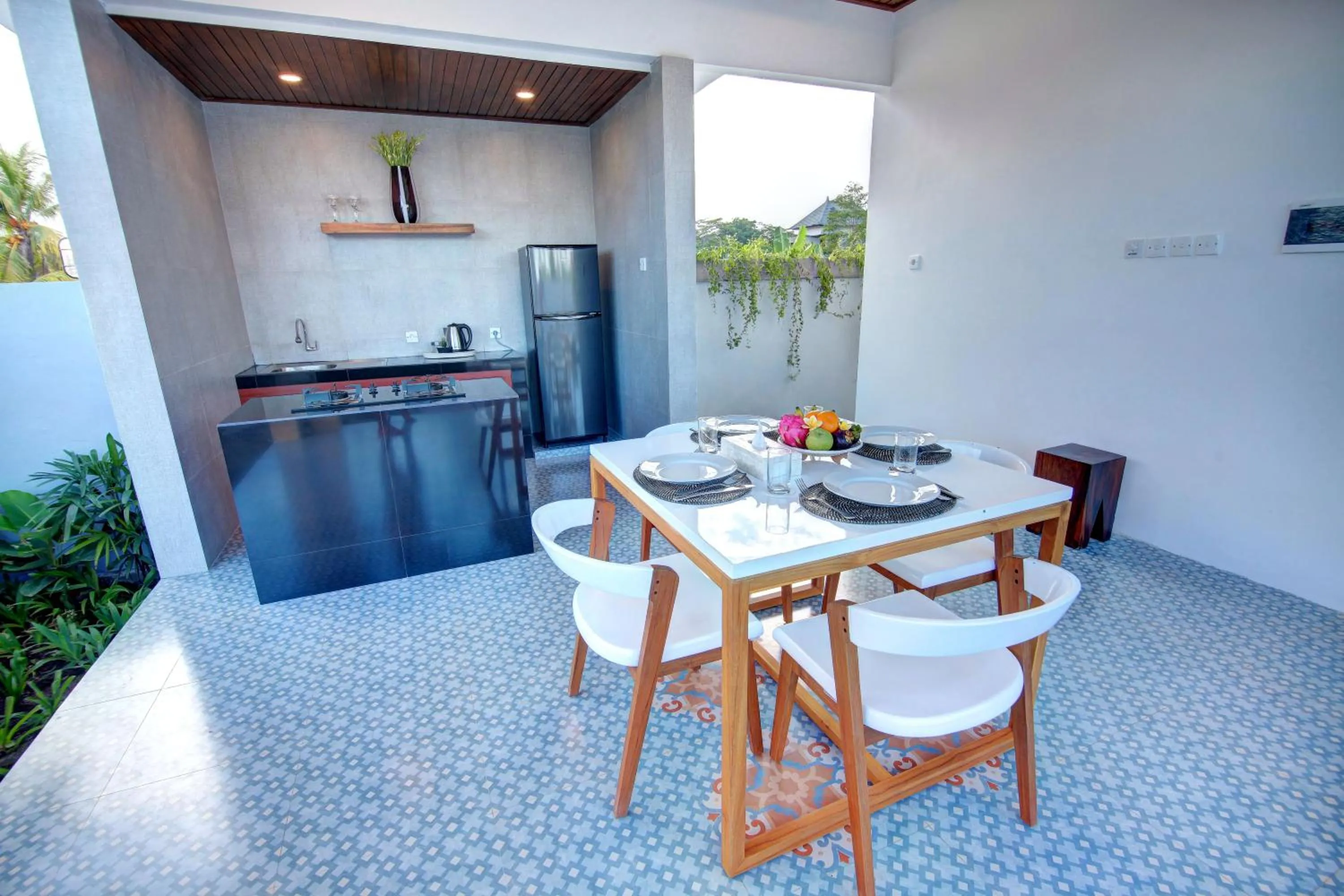 Dining area in Prawiba Villa