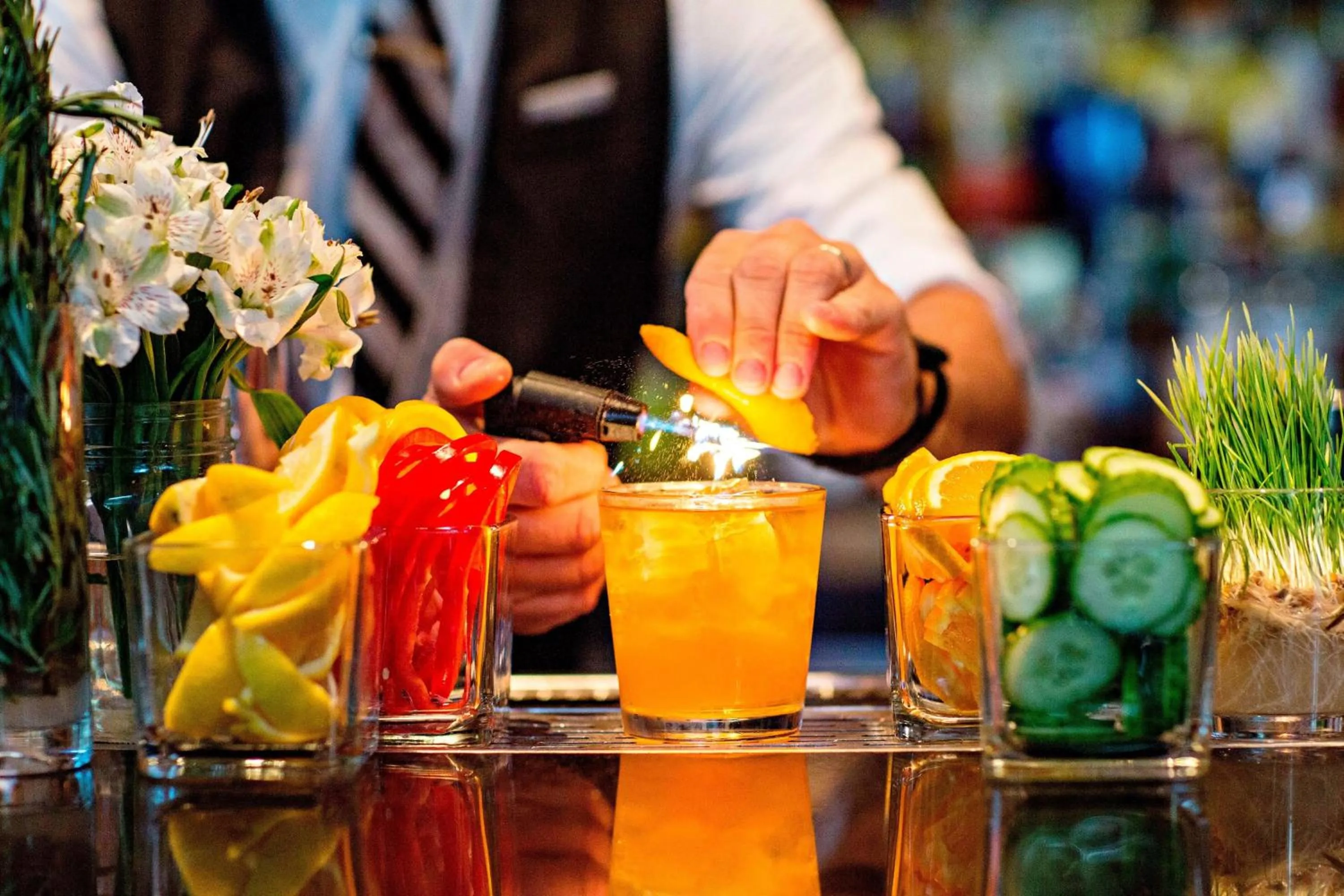 Living room in W South Beach