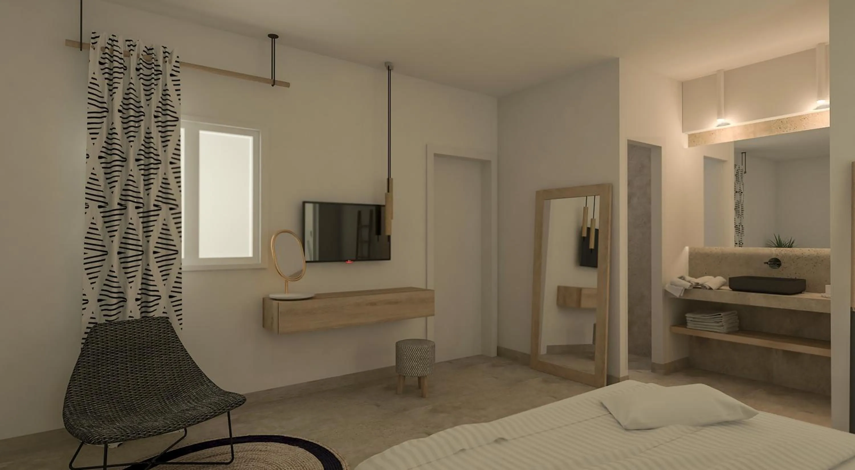 Bed in Apiro Mykonos