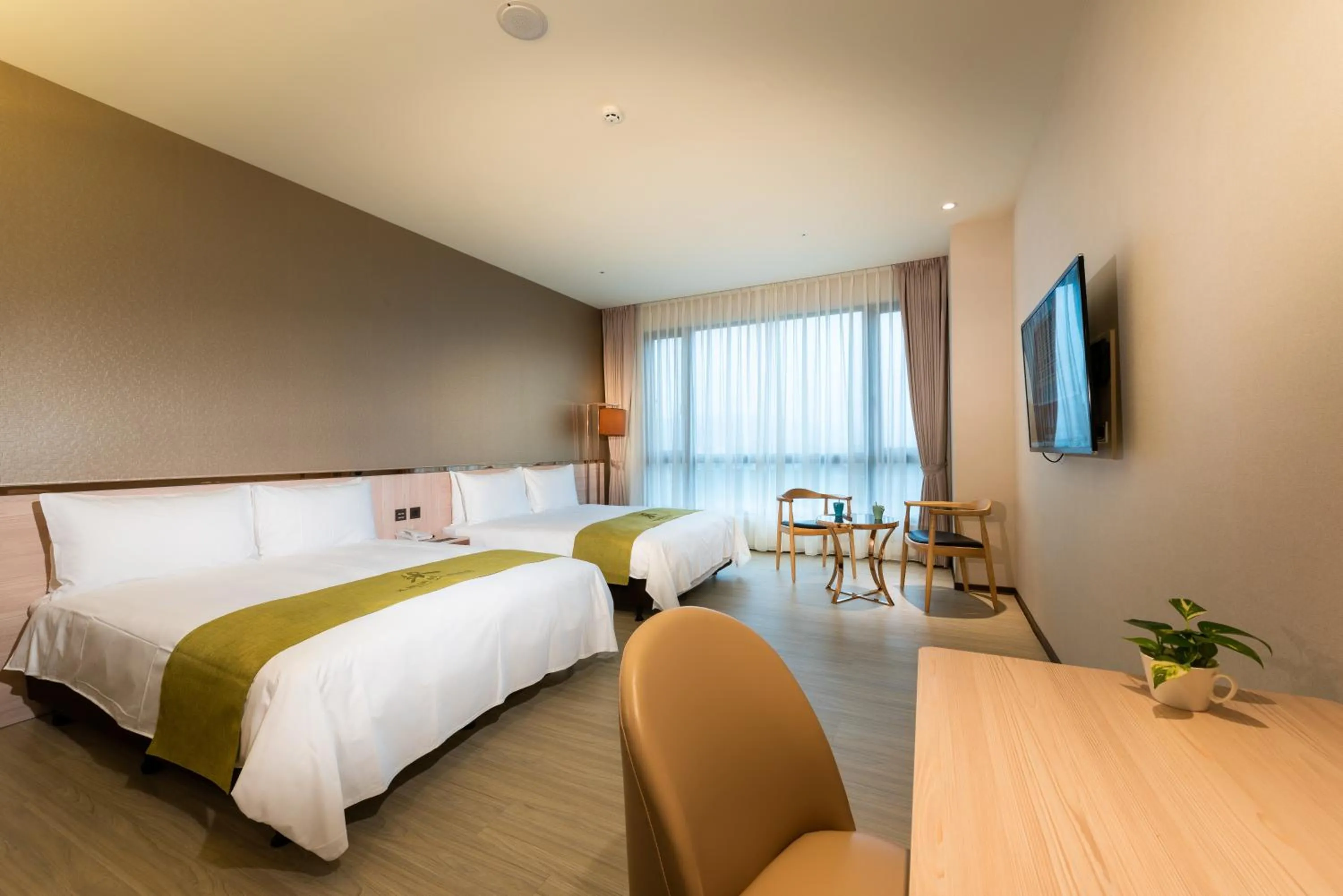 Bed in Rice Resort Hotel