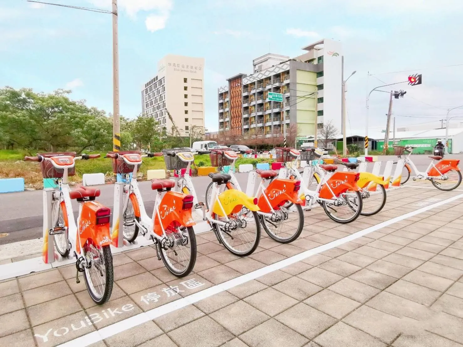 Cycling in Rice Resort Hotel