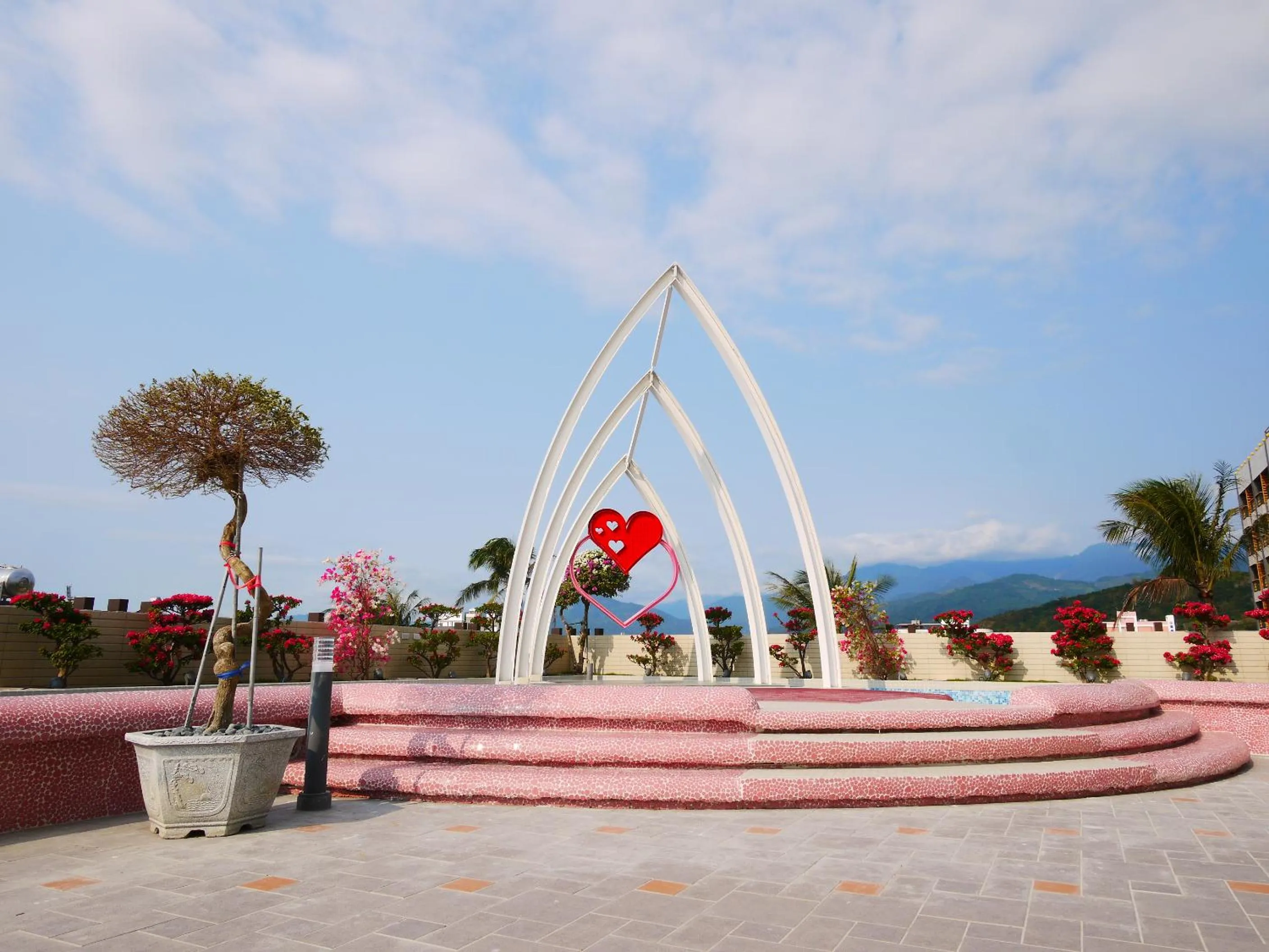 Pool view in Rice Resort Hotel