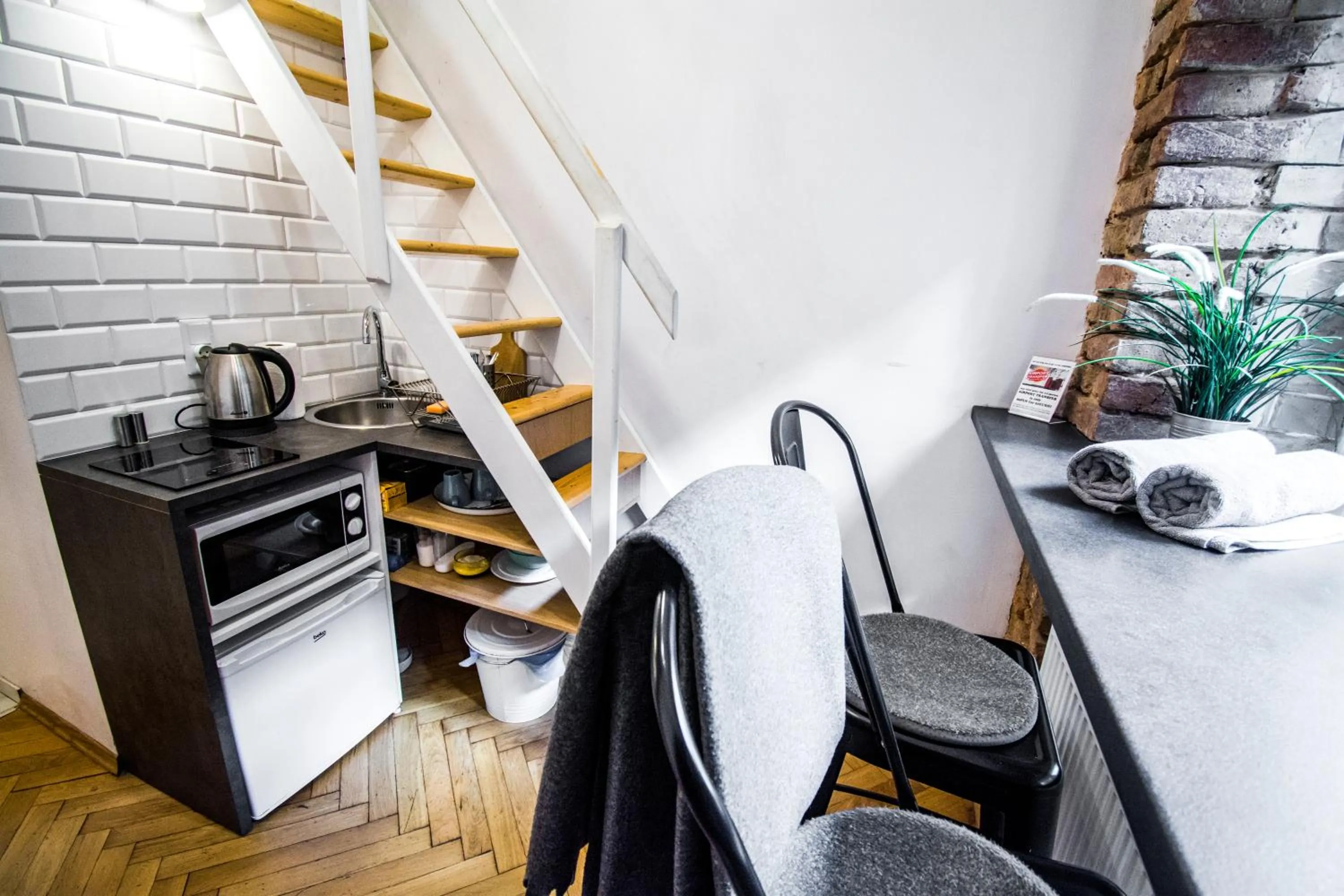 Kitchen or kitchenette in LION apartments