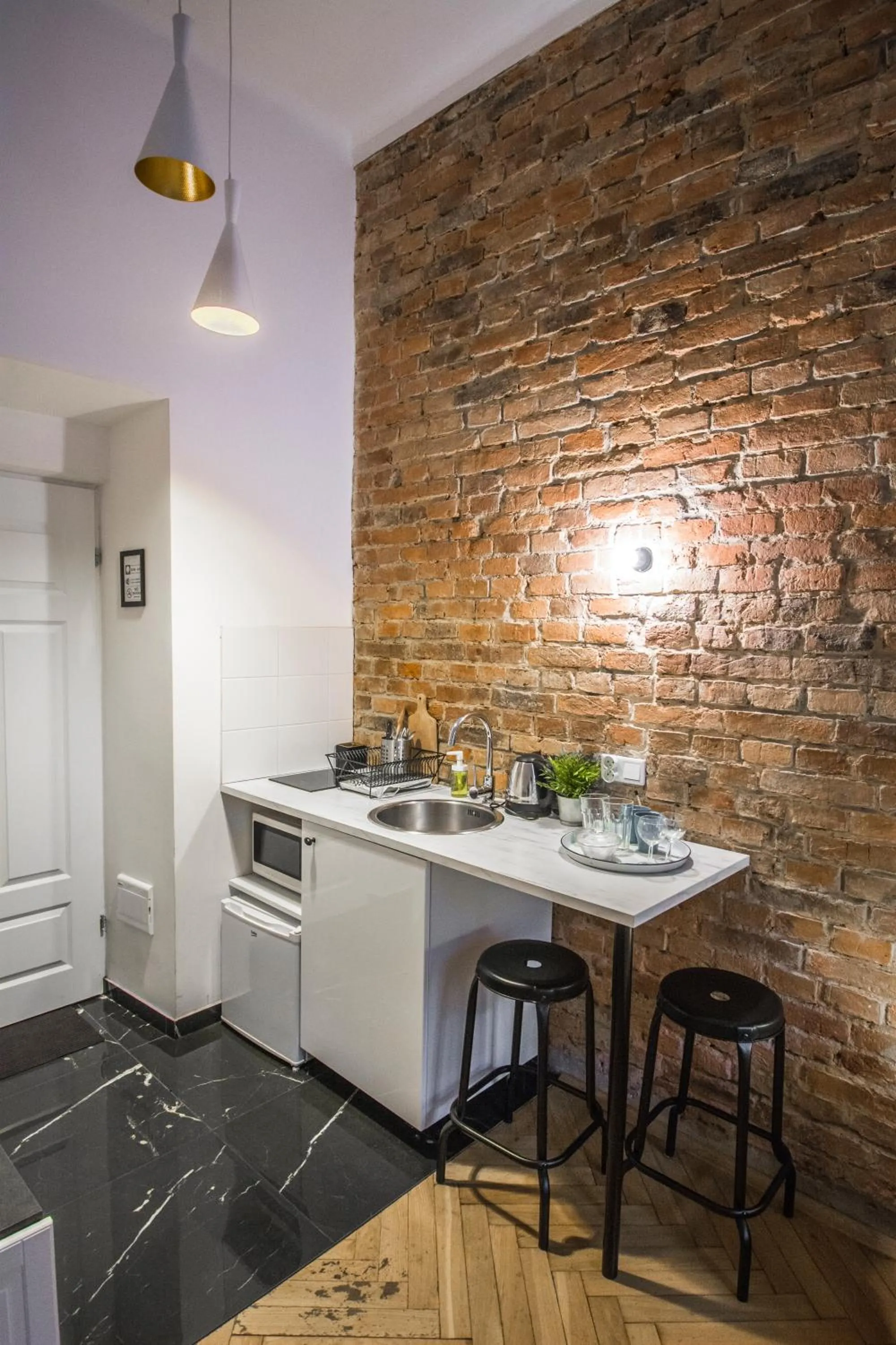 Kitchen or kitchenette in LION apartments