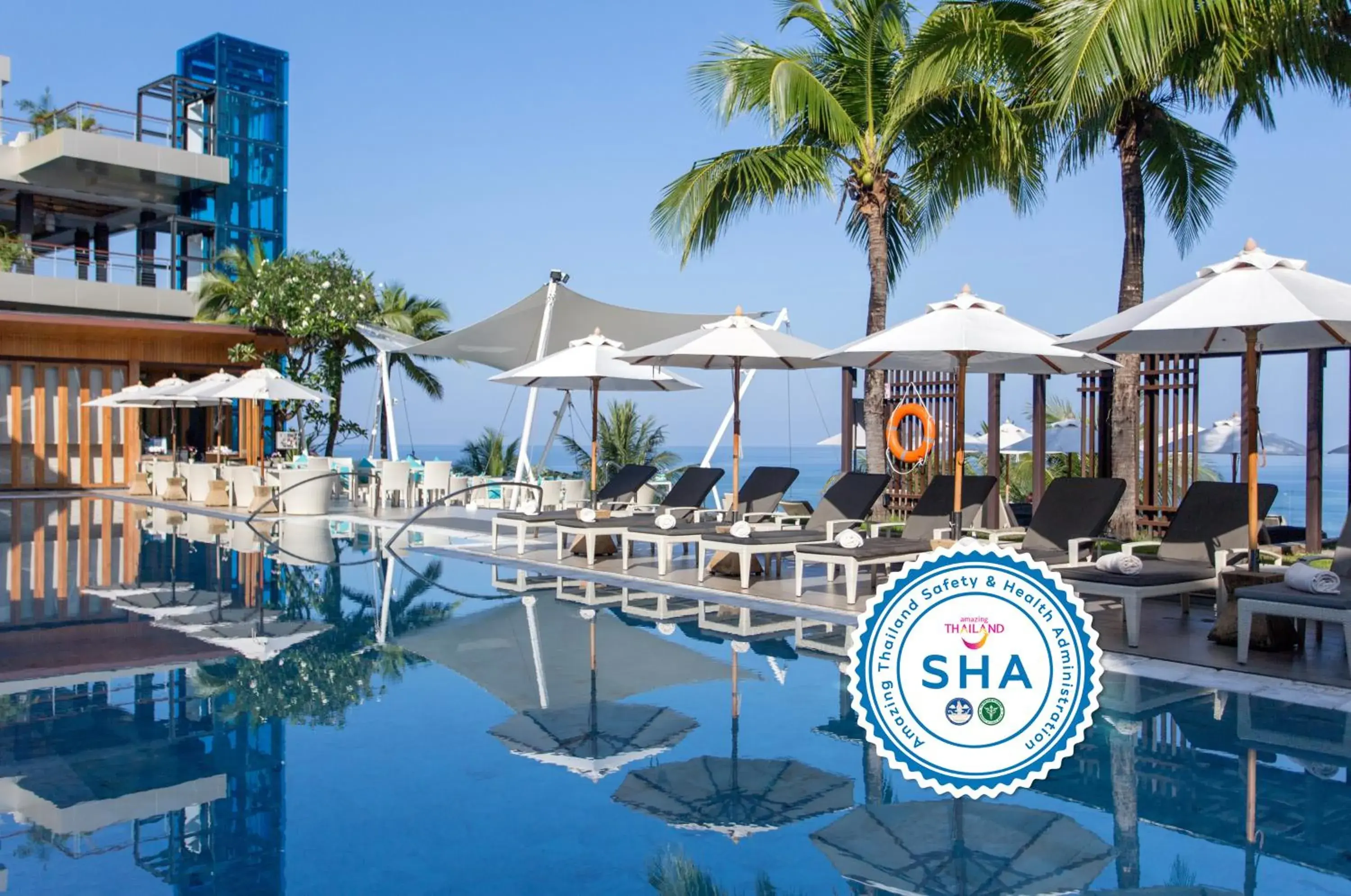 Swimming pool in Cape Sienna Phuket Gourmet Hotel & Villas - SHA Extra Plus Swimming pool in Cape Sienna Phuket Gourmet Hotel & Villas - SHA Extra Plus
