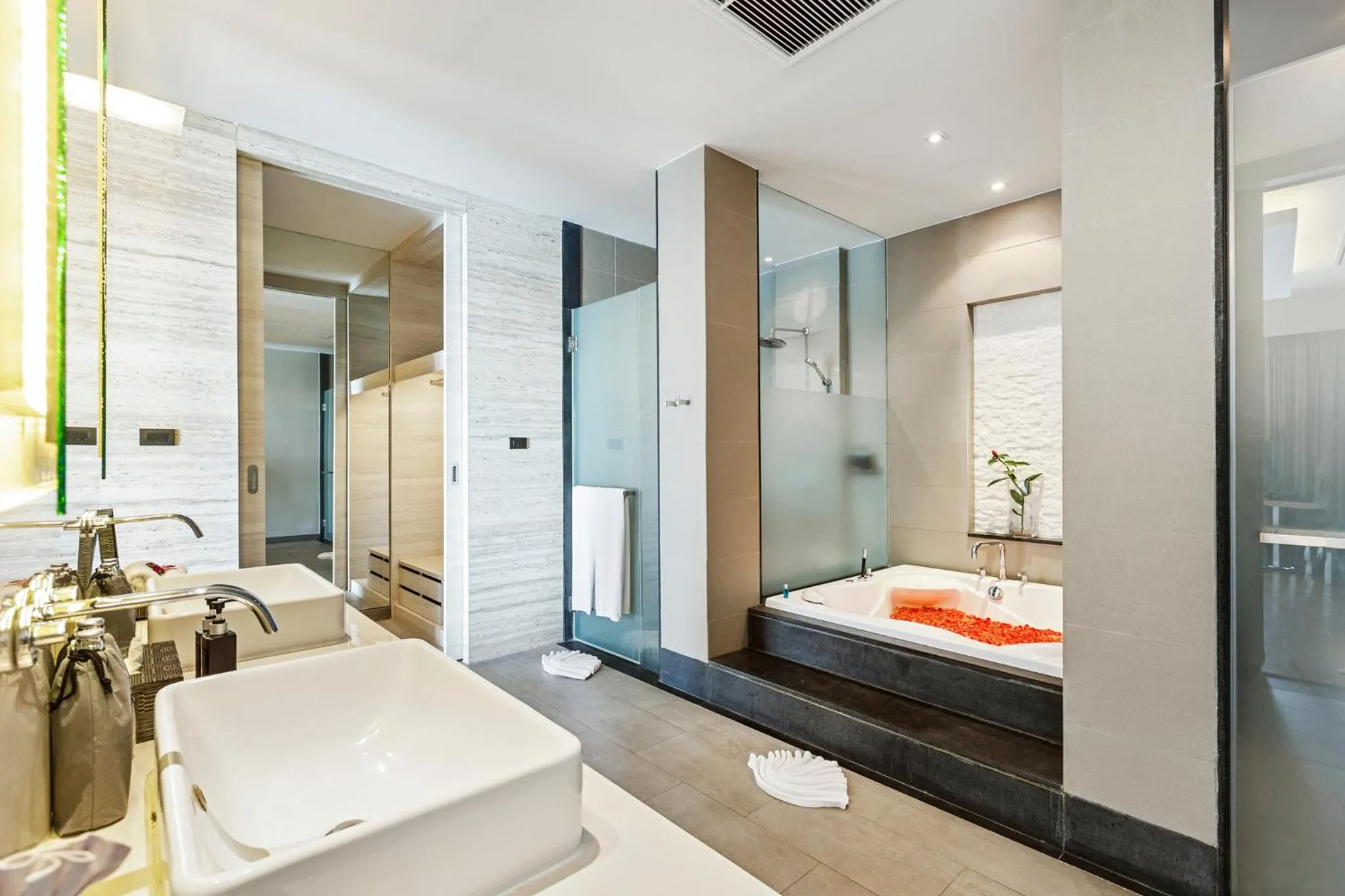 Bathroom, Bed in Cape Sienna Phuket Gourmet Hotel & Villas - SHA Extra Plus