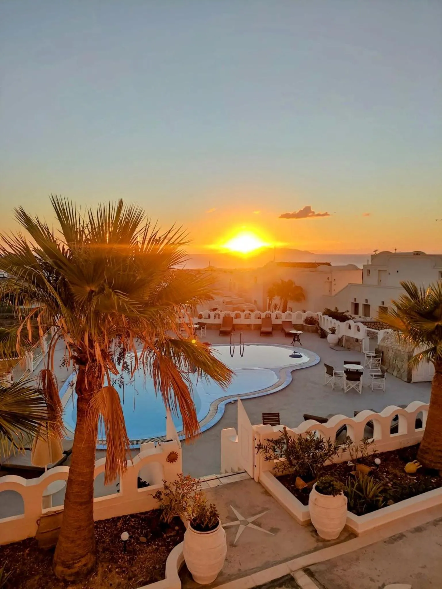 Pool view in Agapi Villas
