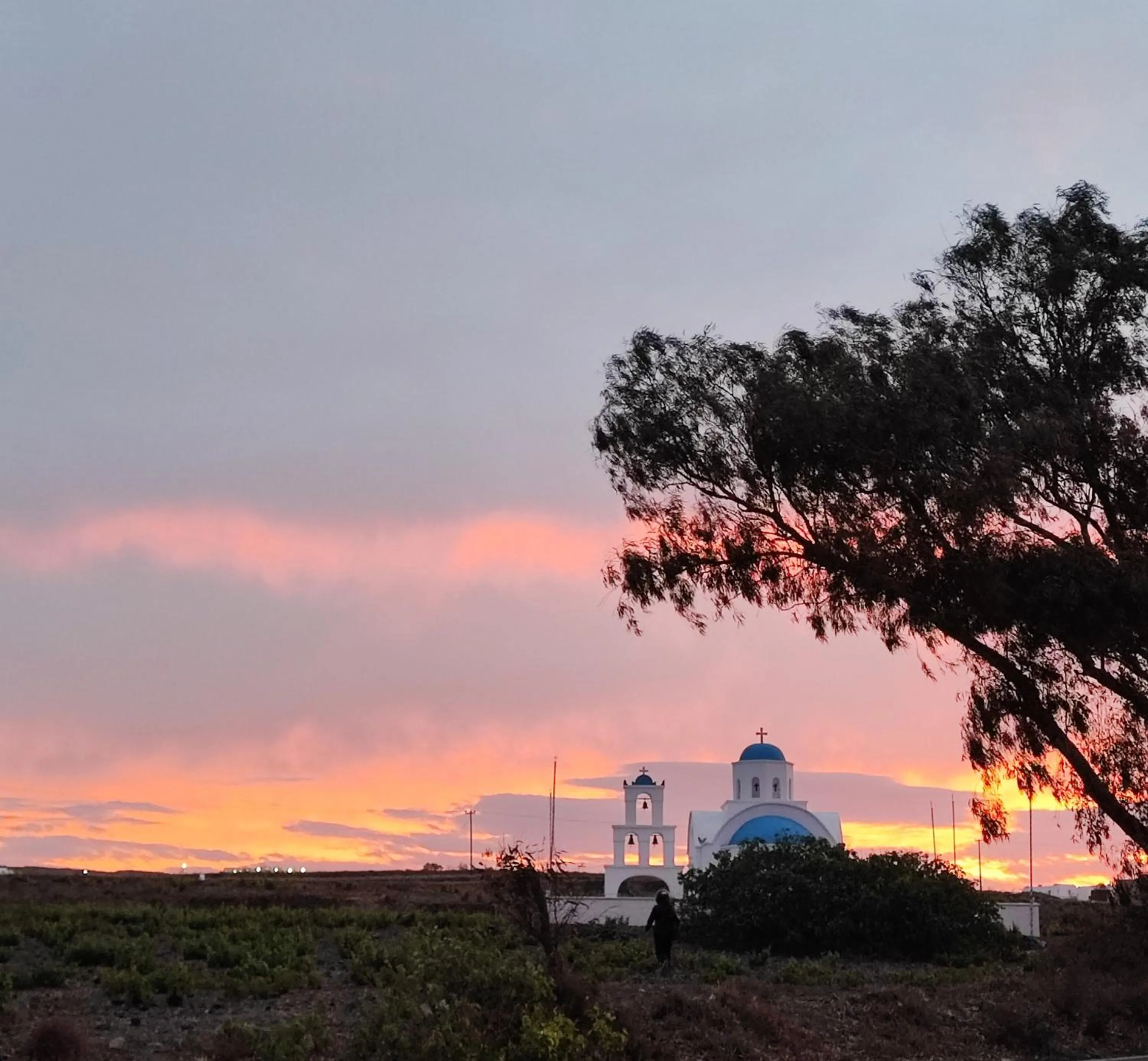 Sunset in Agapi Villas