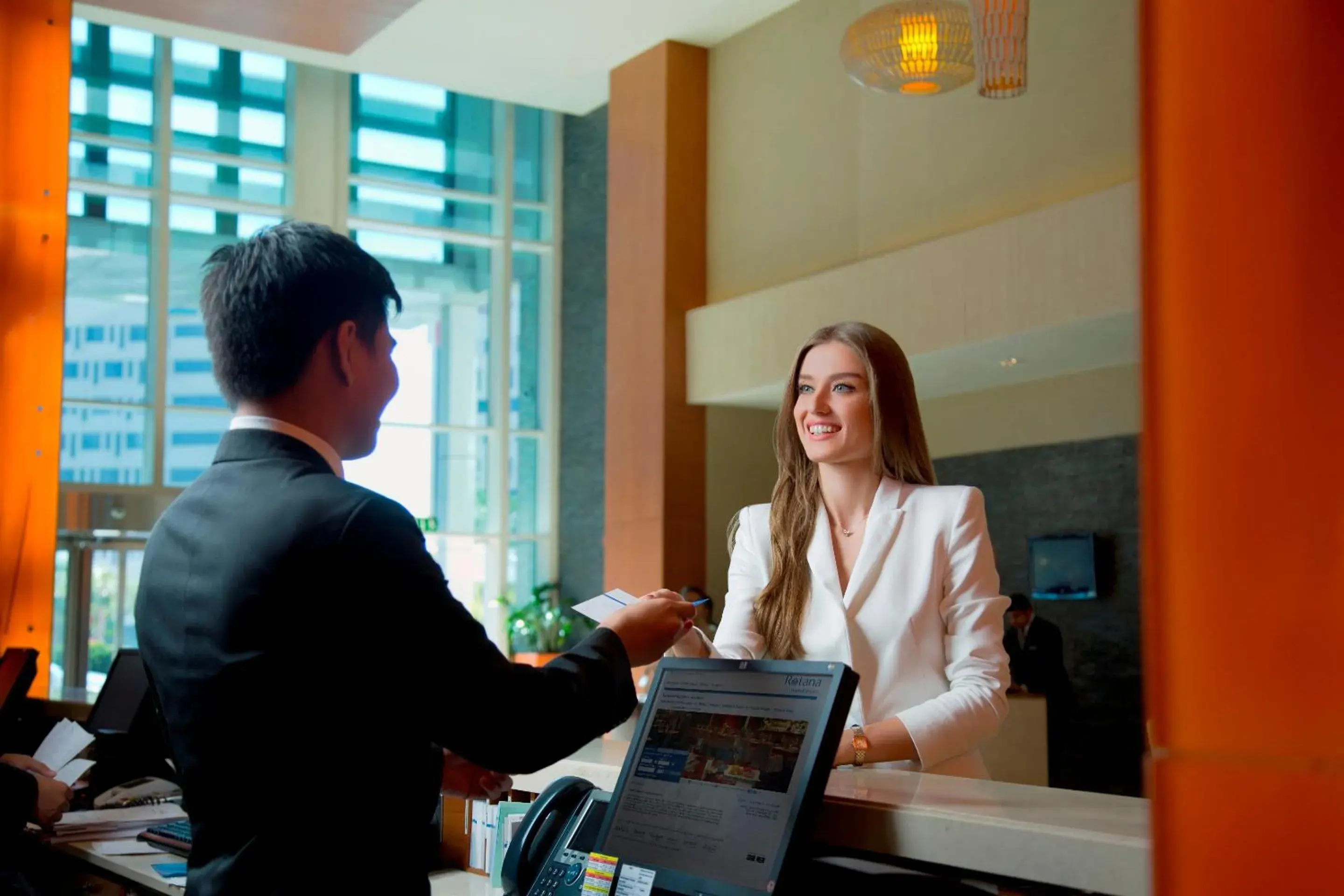 Lobby or reception in Yas Island Rotana Abu Dhabi Lobby or reception in Yas Island Rotana Abu Dhabi