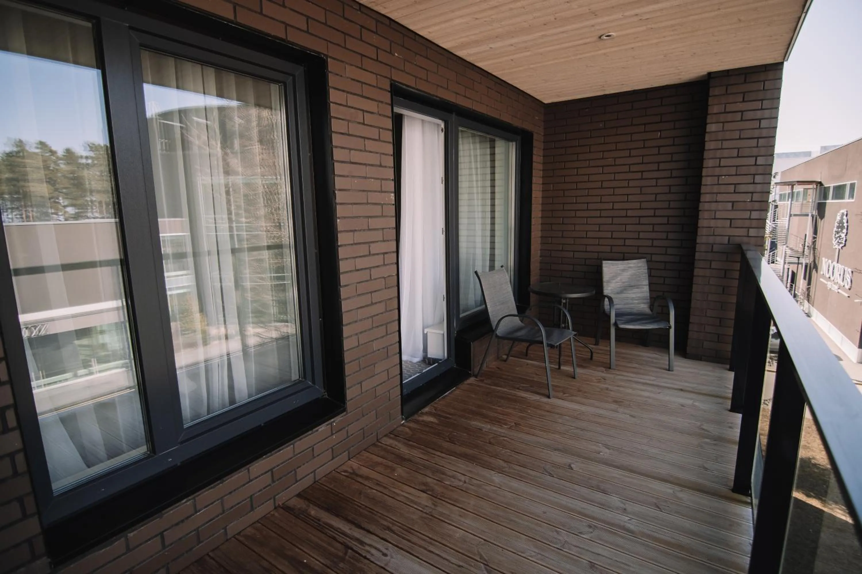 Balcony/Terrace in Merepargi ApartHotel & Cafe