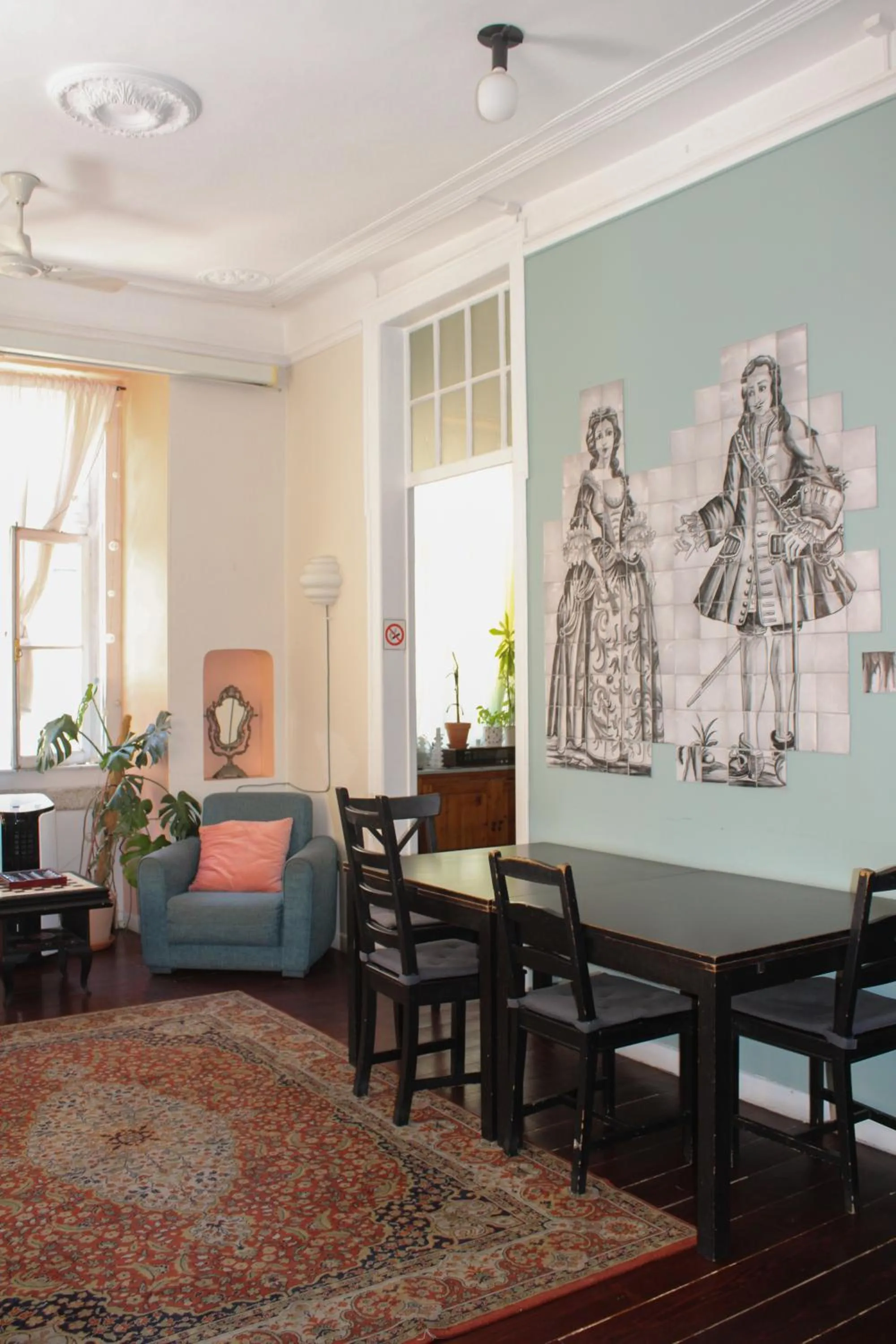 Lobby or reception in Rossio Hostel